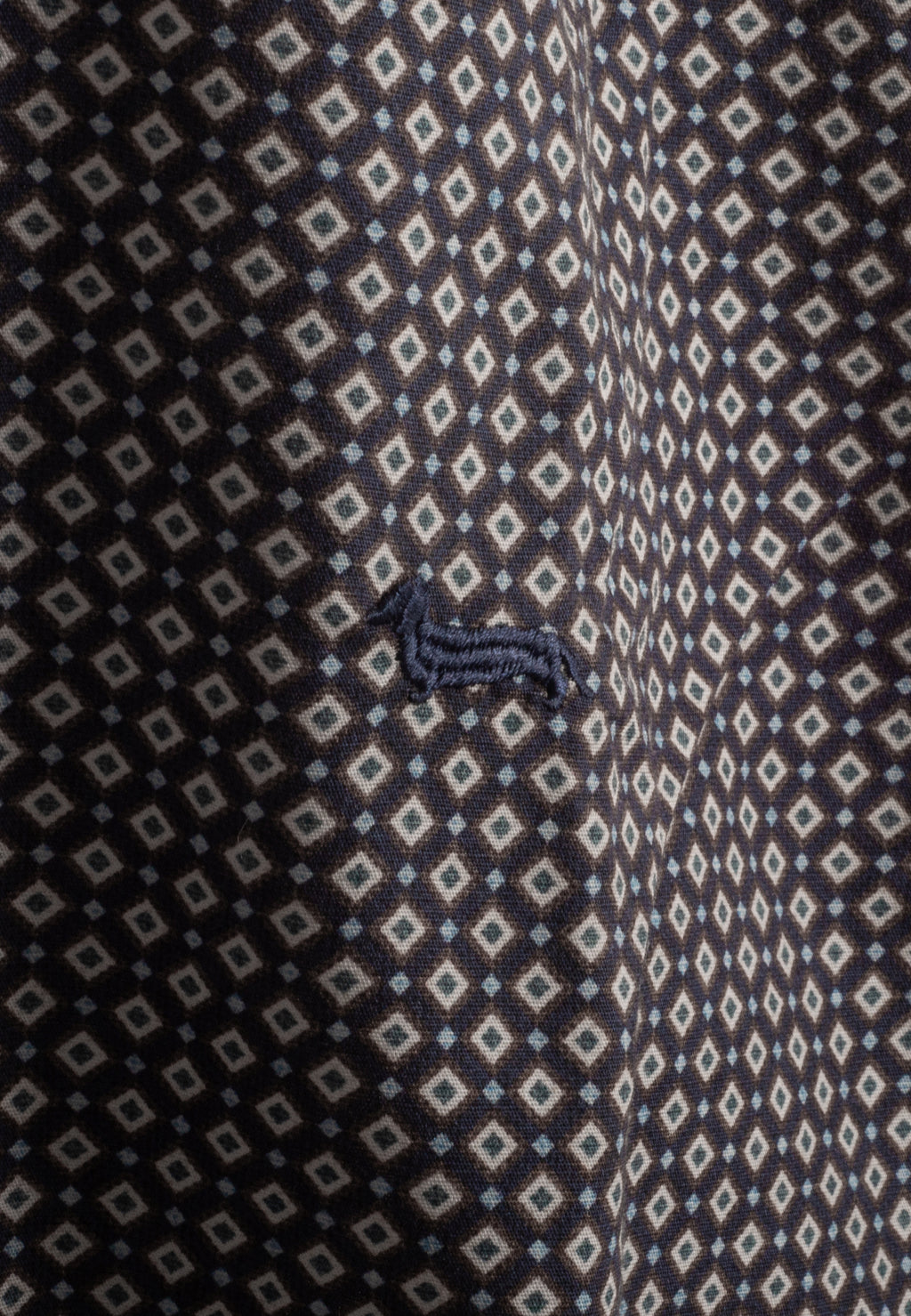 Camisa Azul Rombos H&B.
