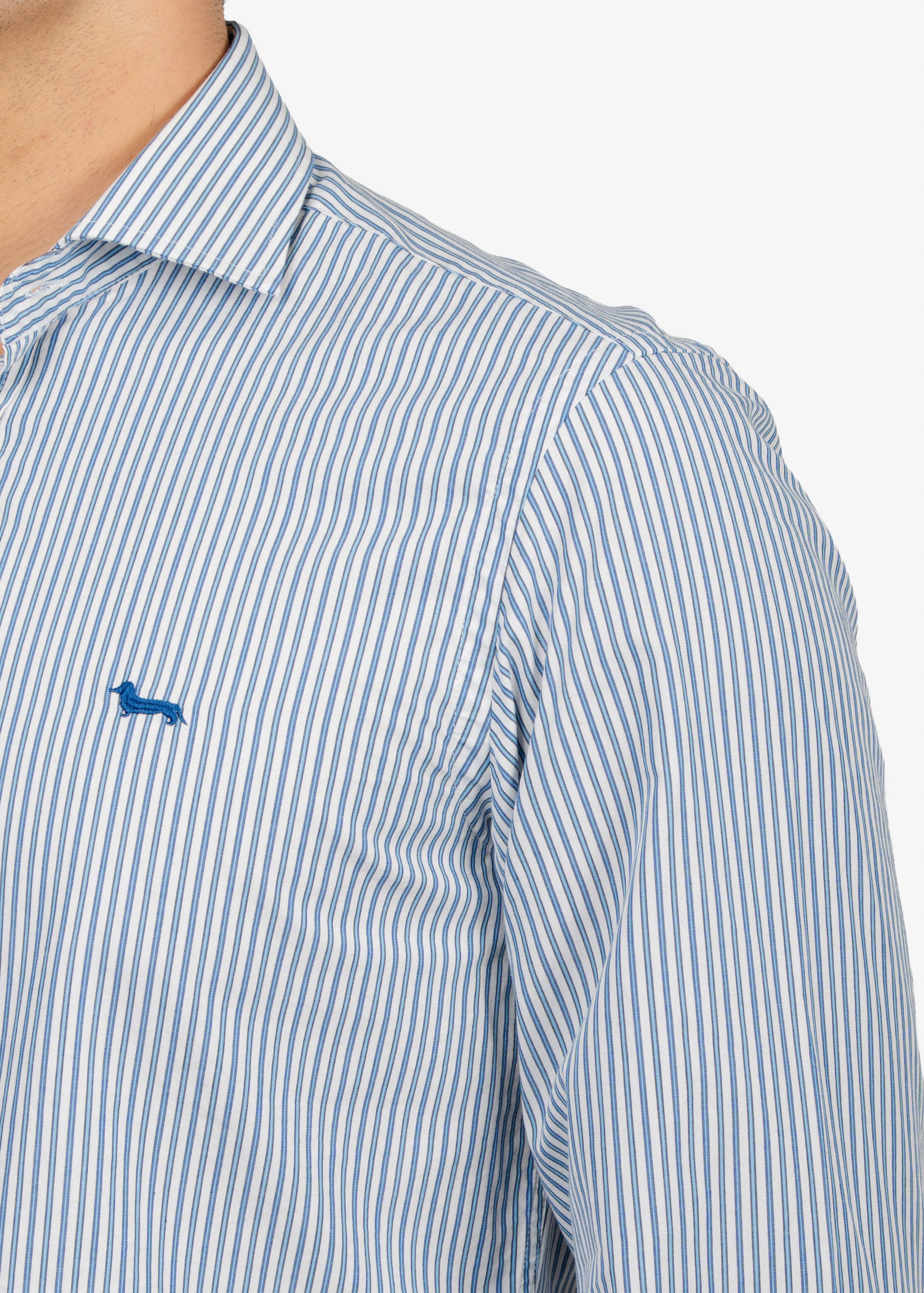 CAMISA SPORT HARMONT & BLAINE AZUL RYS ALGODON (CNM069012972I-811)