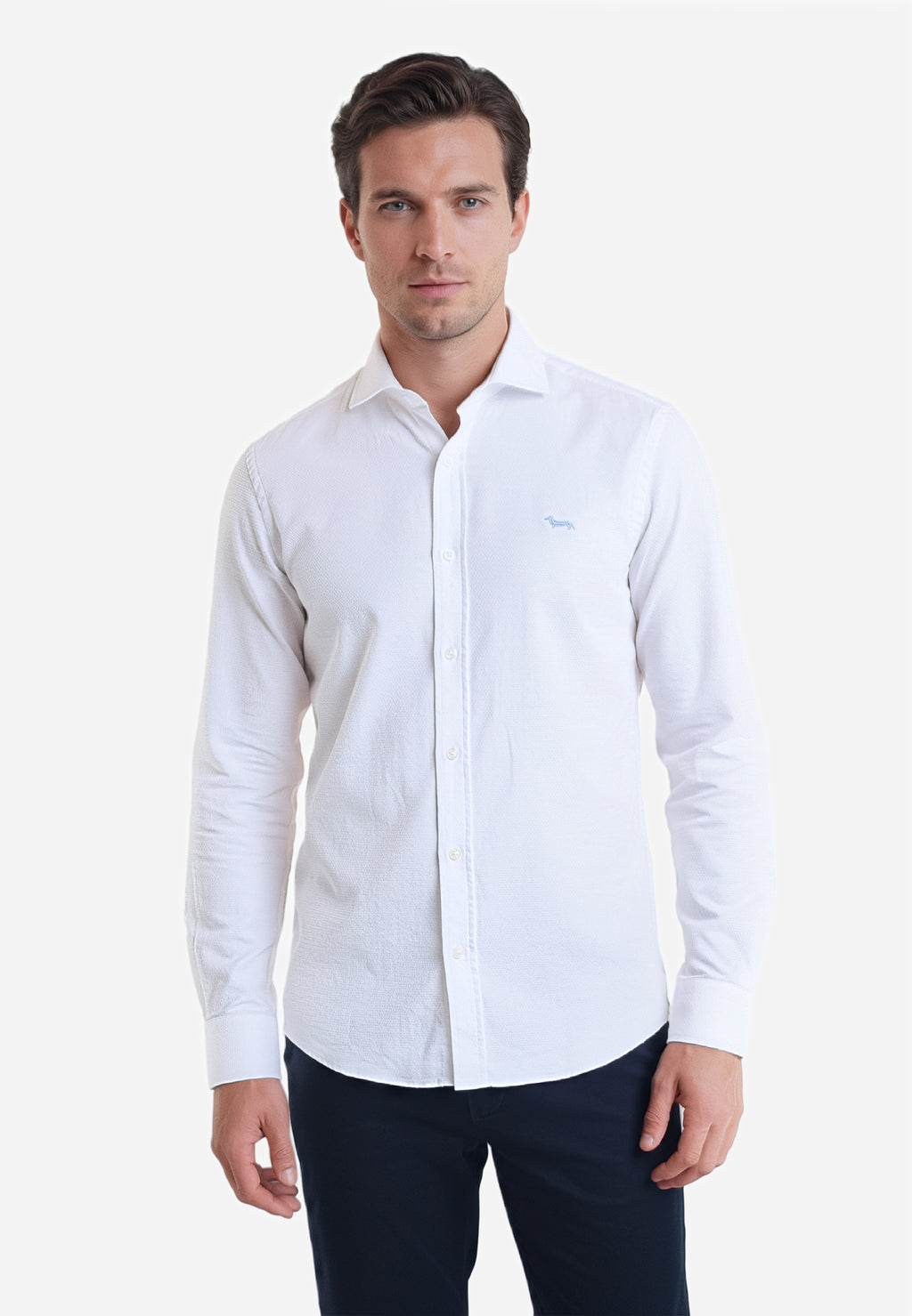 Camisa Hombre Clásica Blanca H&B