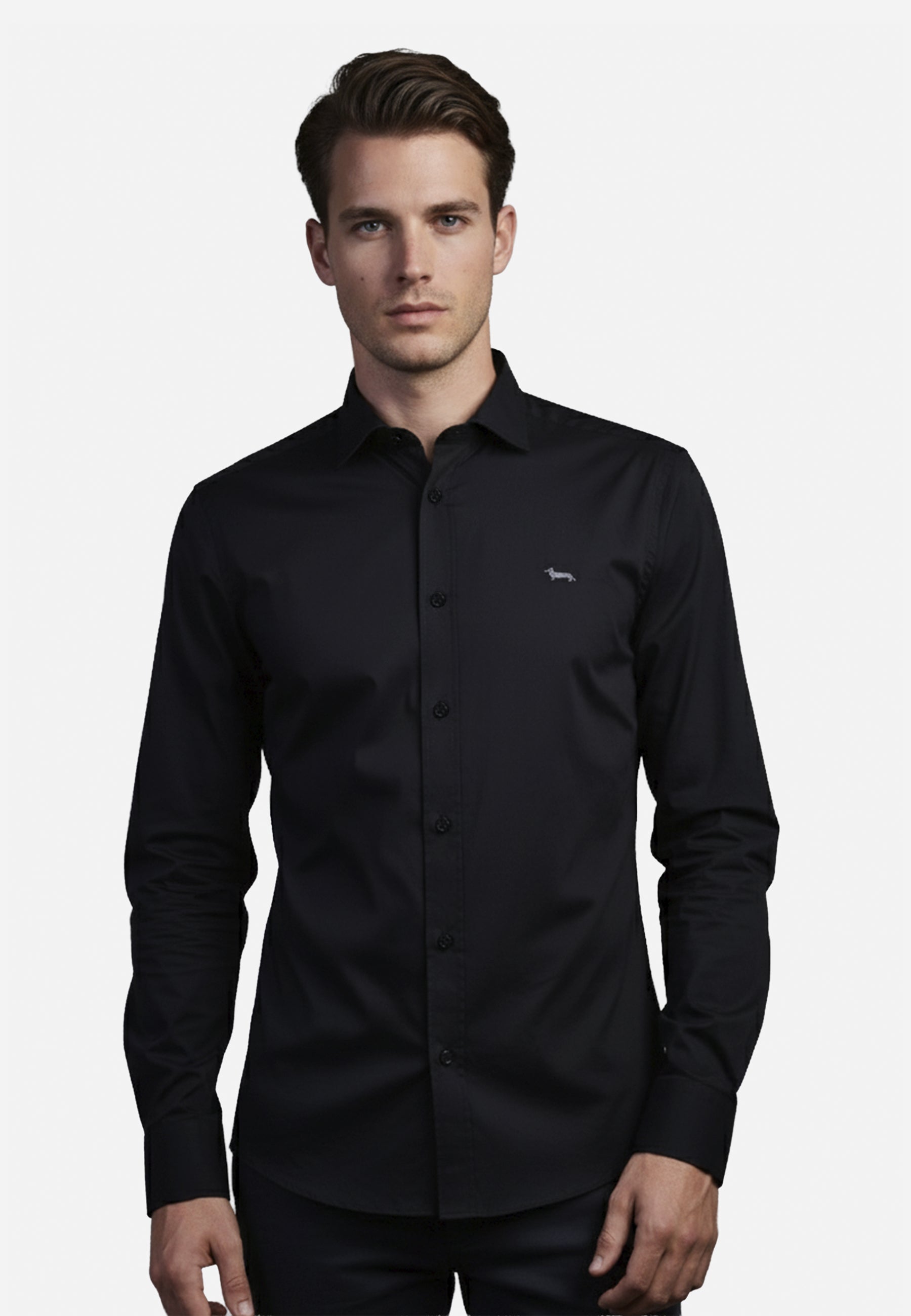 Camisa Negra Hombre H&B.