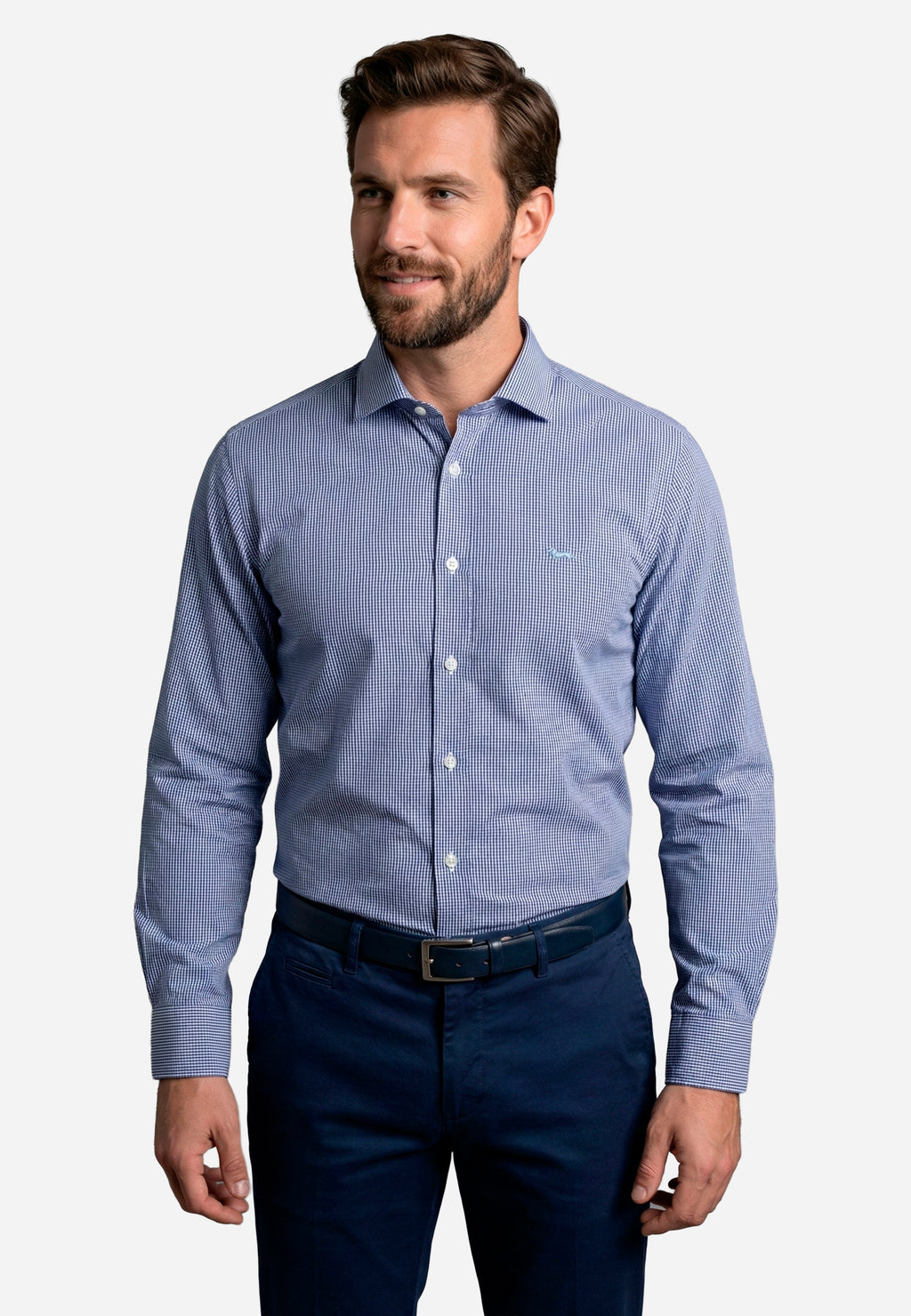 Camisa Azul Hombre  H&B.