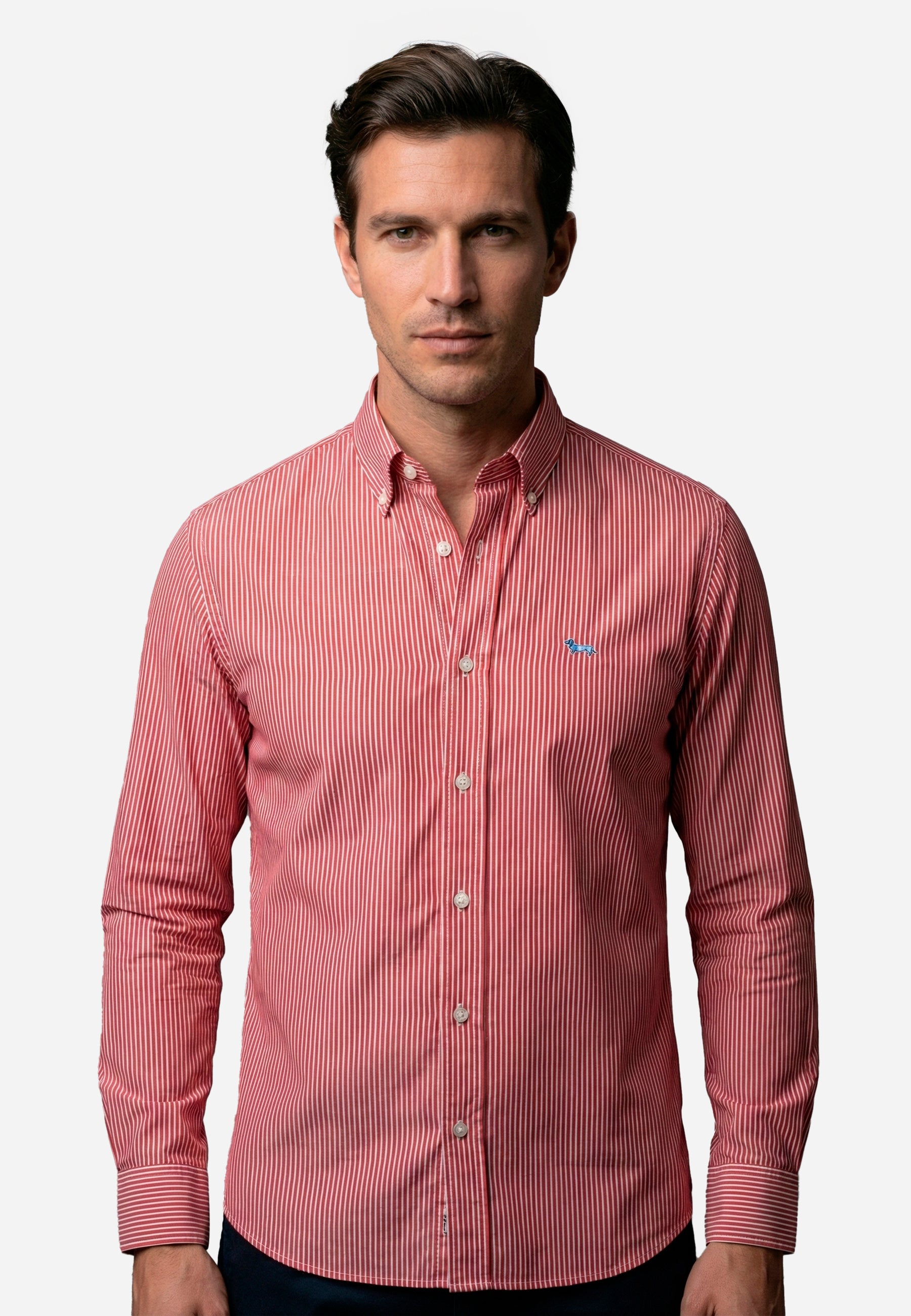 Camisa Sport Roja Algodón H&B