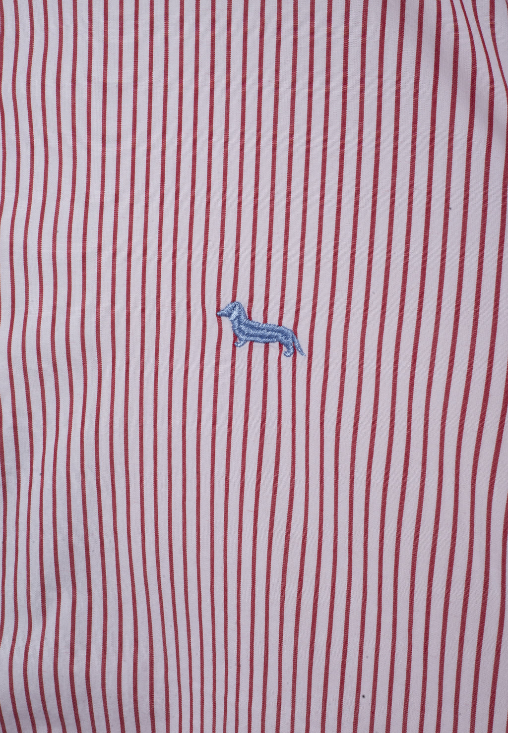 Camisa Hombre Rayas Roja H&B