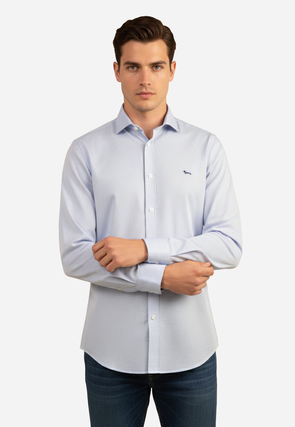 Camisa Azul Clara Hombre H&B.