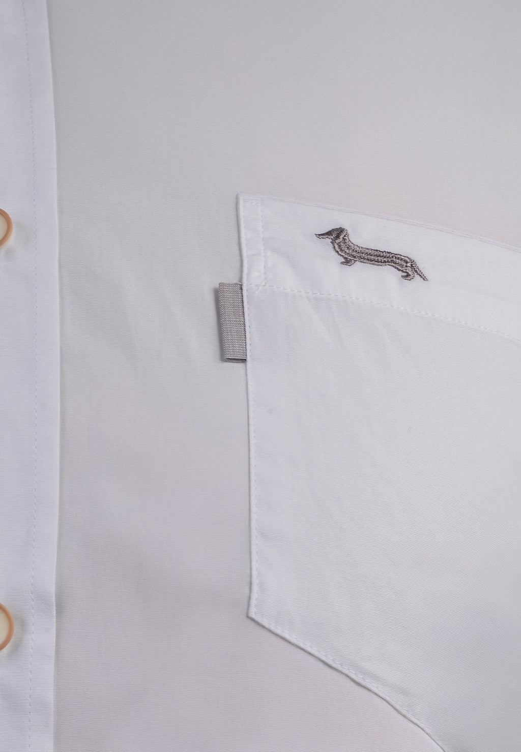 Camisa Blanca Clásica Logo Gris  H&B