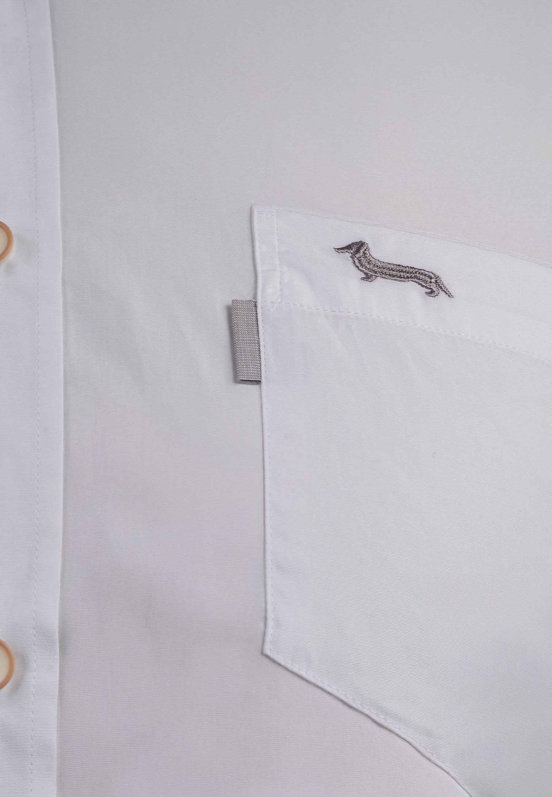 Camisa Blanca Clásica Logo Gris  H&B