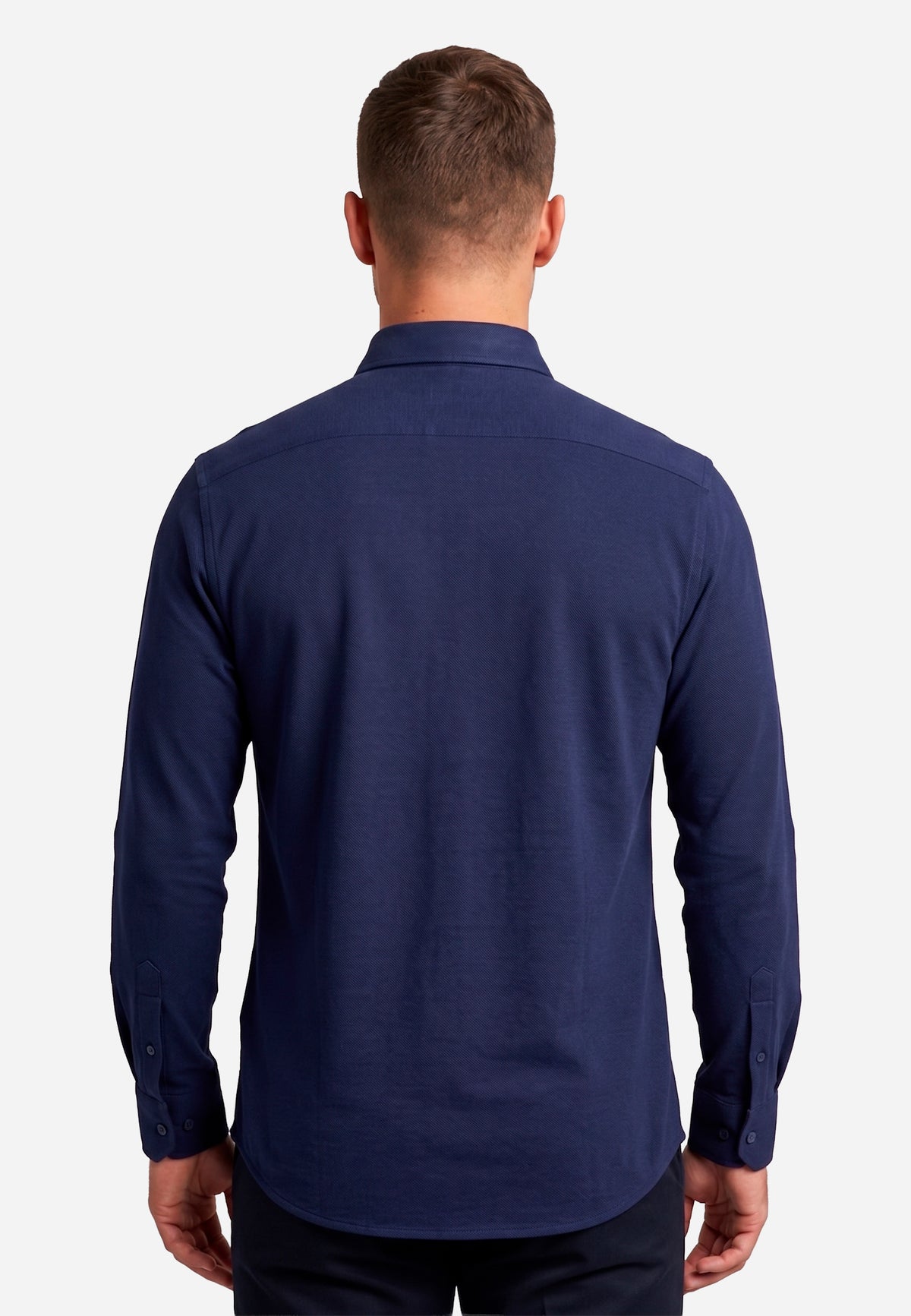 Camisa Sport Azul Hombre H&B.