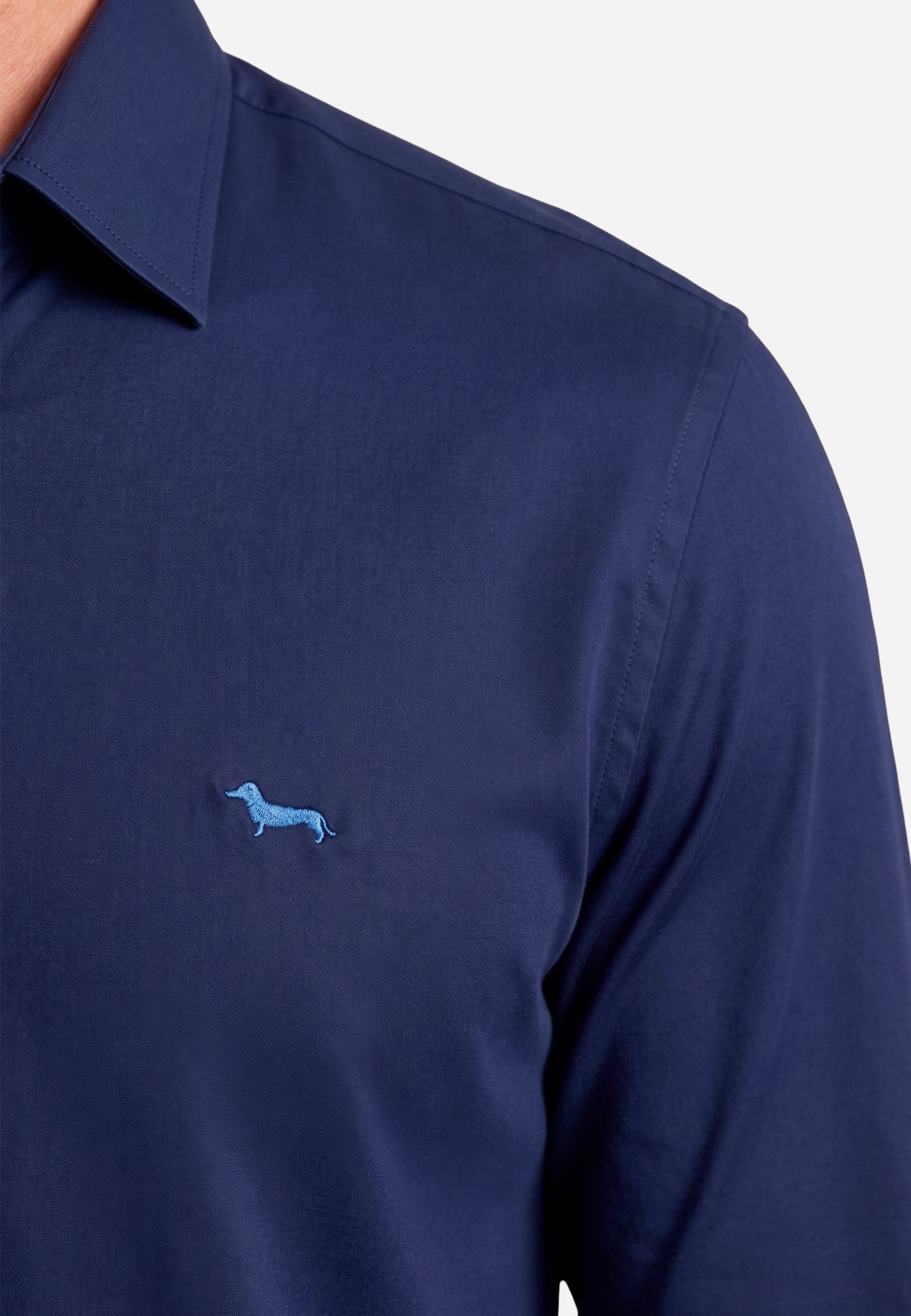 Camisa Sport Azul Hombre H&B.