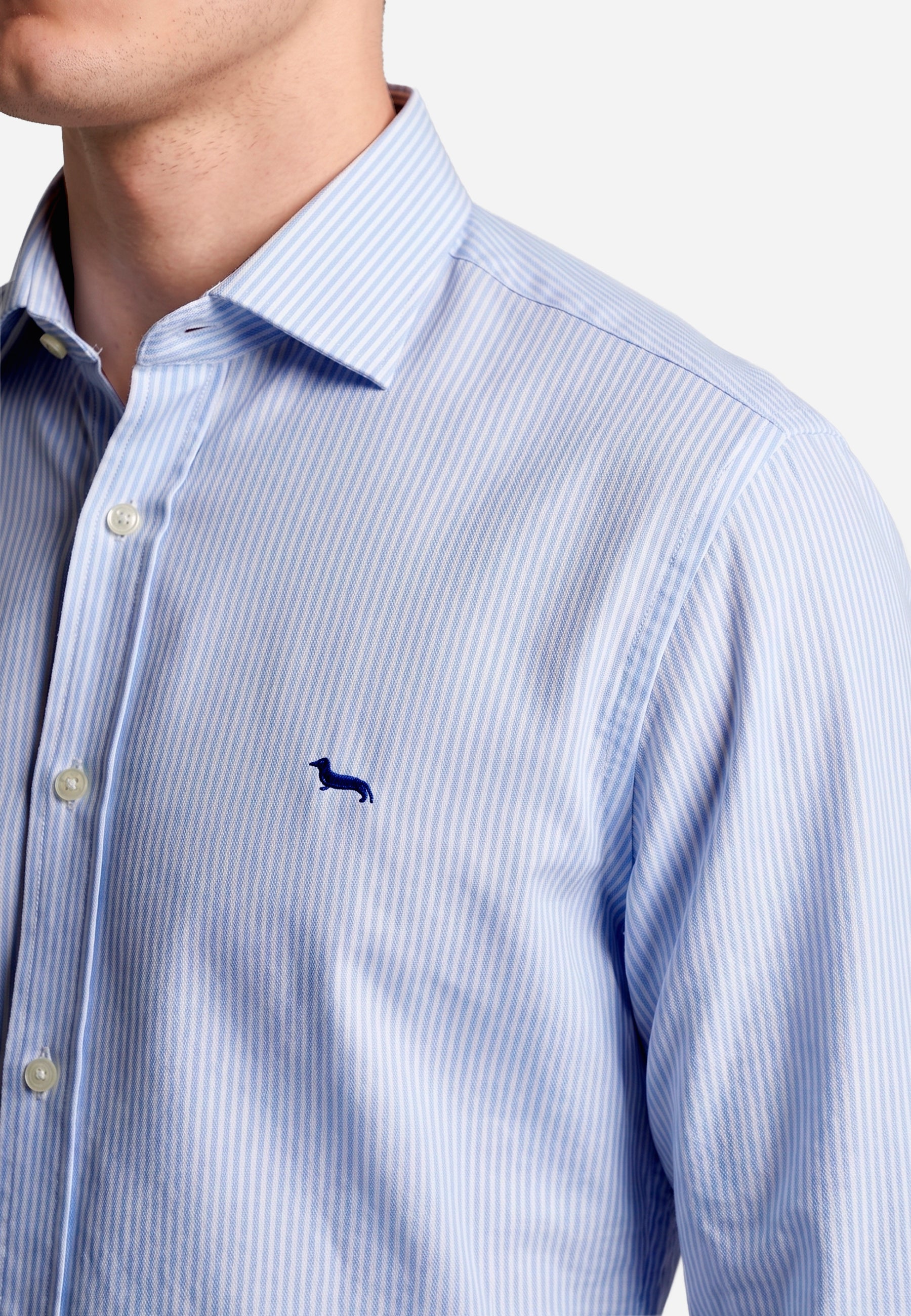 Camisa Sport Azul Celeste Hombre H&B.