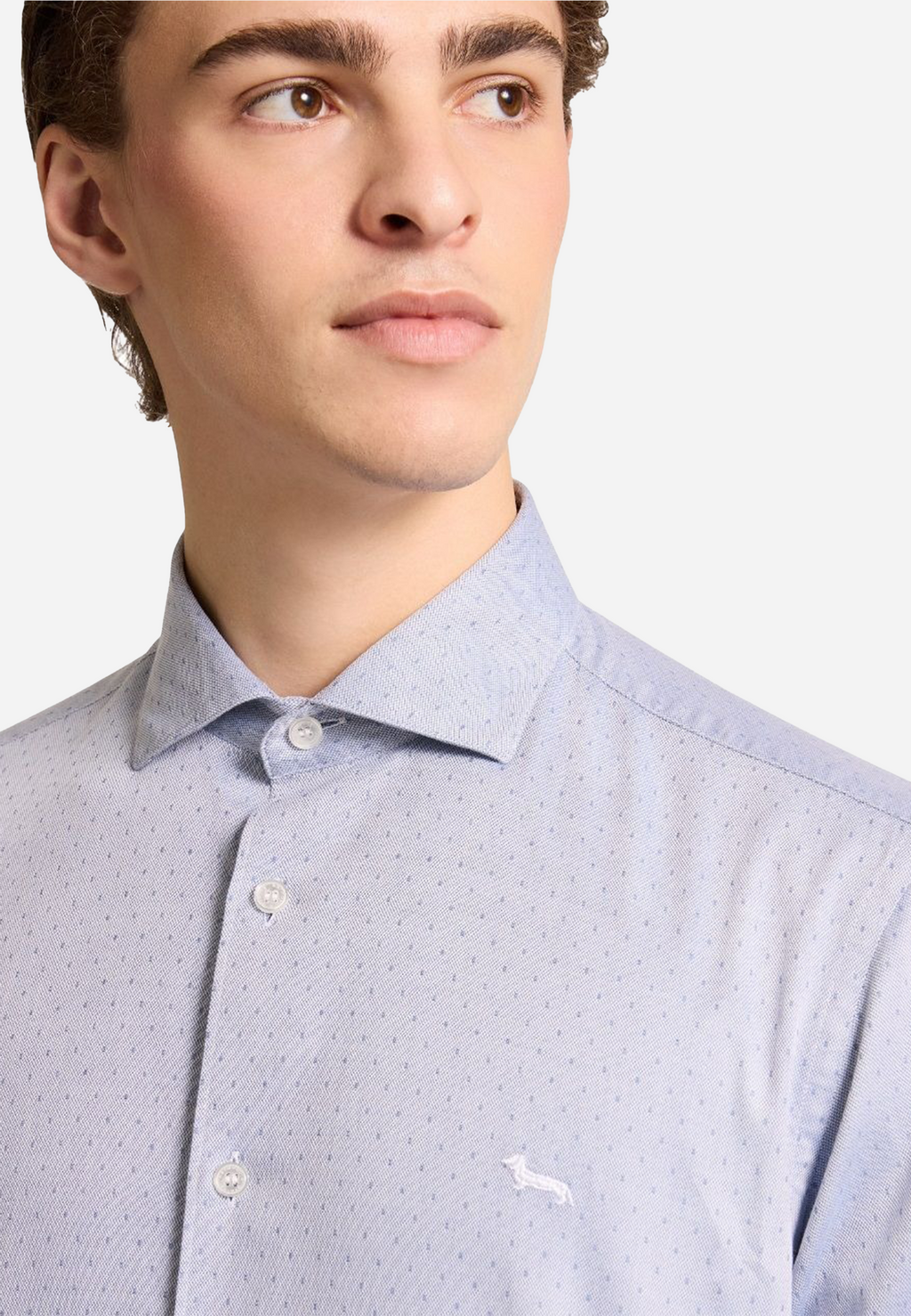 Camisa Sport Azul Hombre H&B.