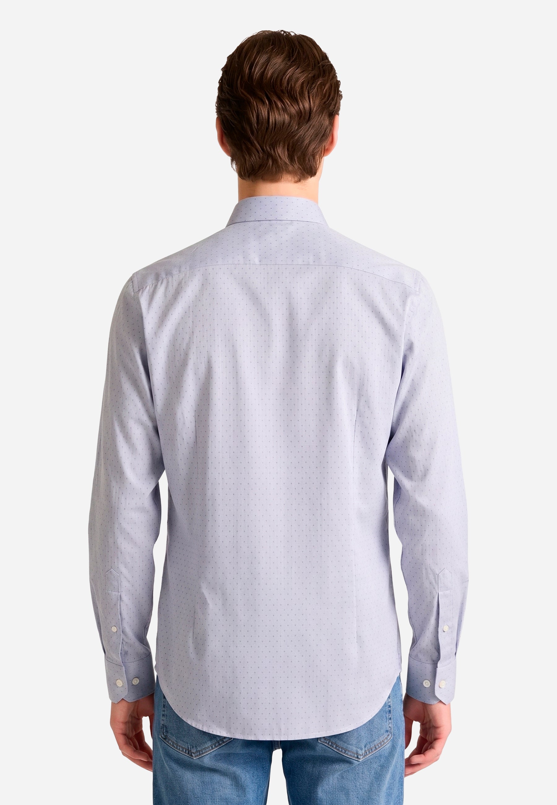 Camisa Sport Azul Hombre H&B.