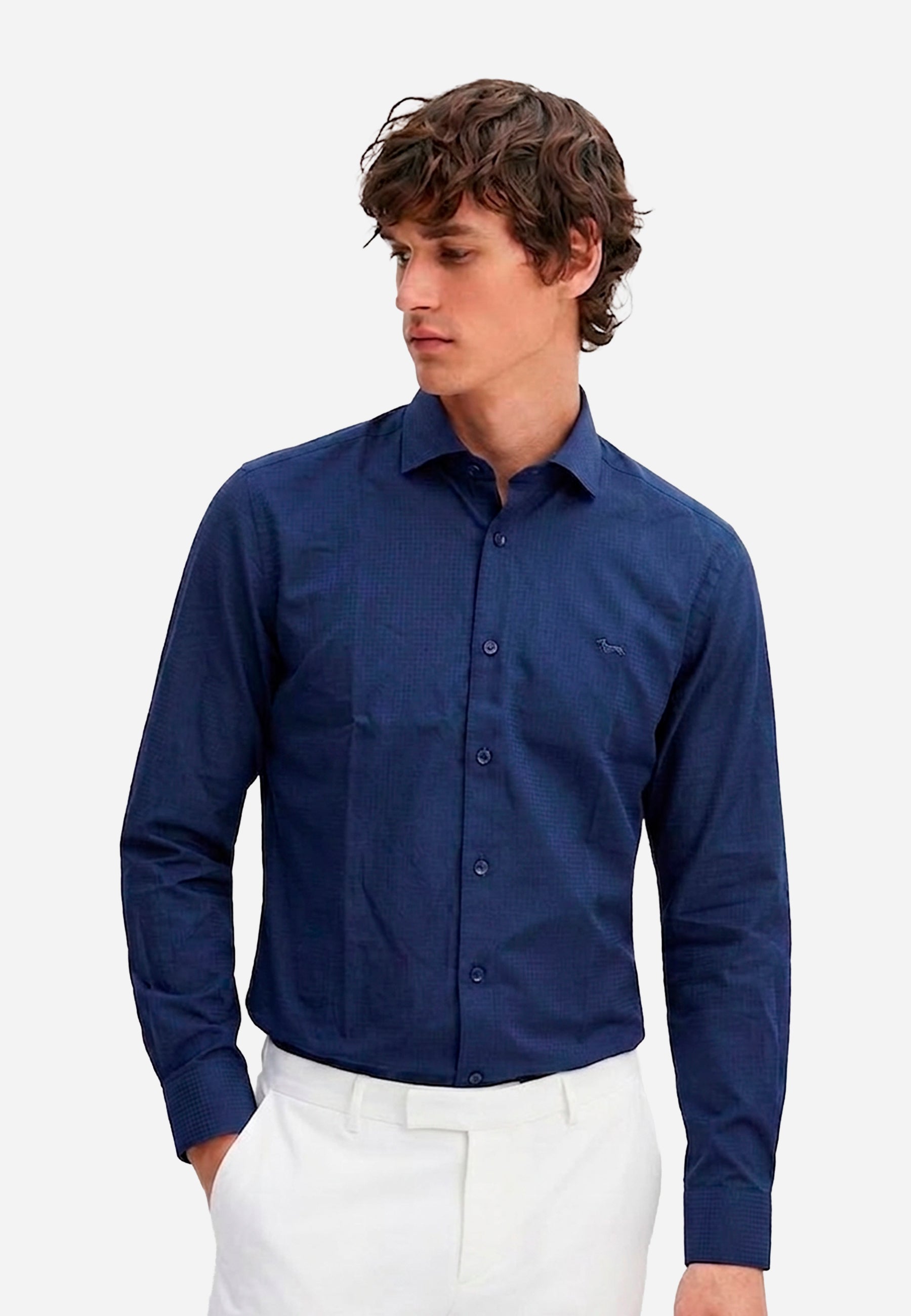Camisa AzuL Azul Marino Hombre