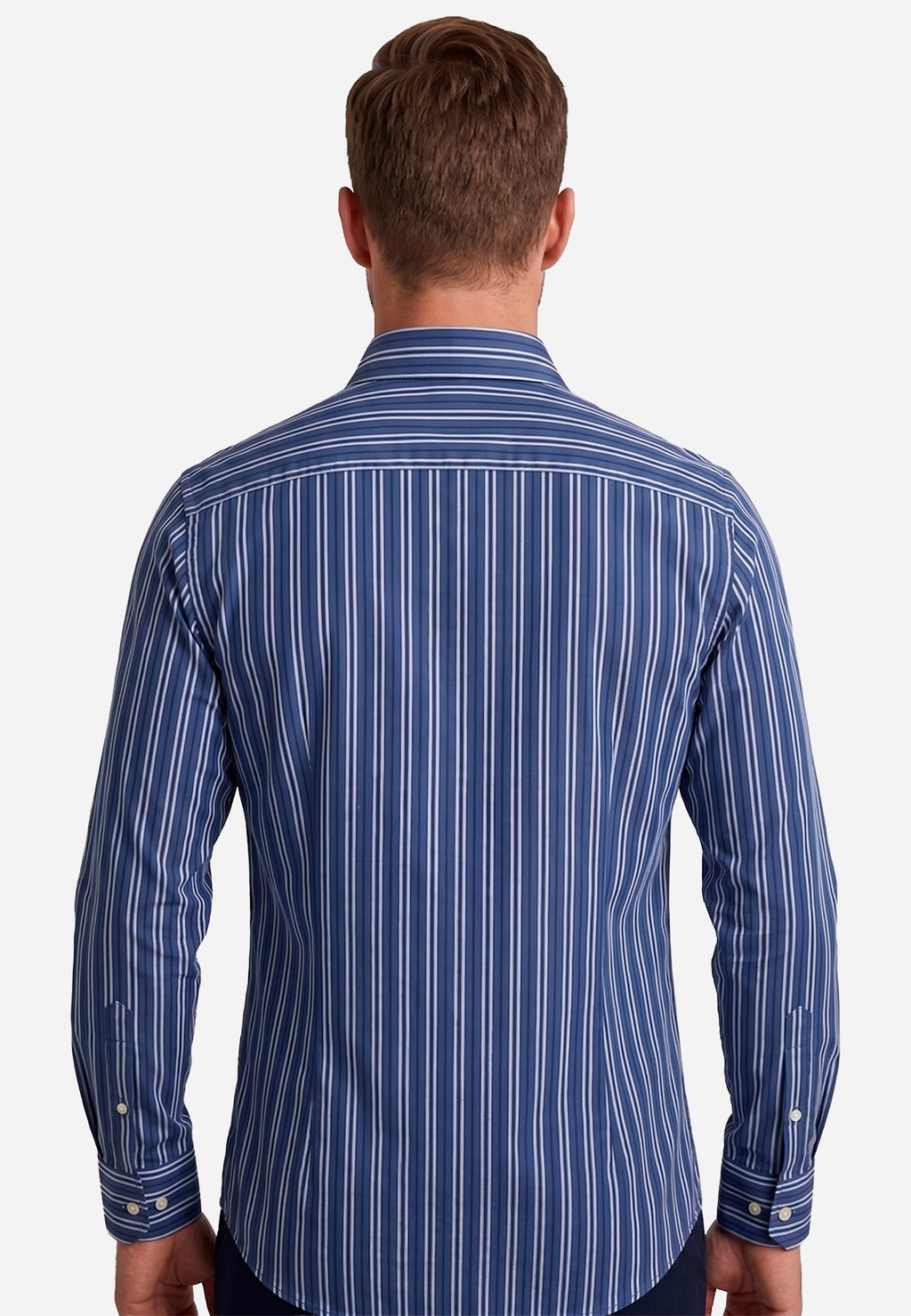 Camisa Azul Rayas Hombre H&B.