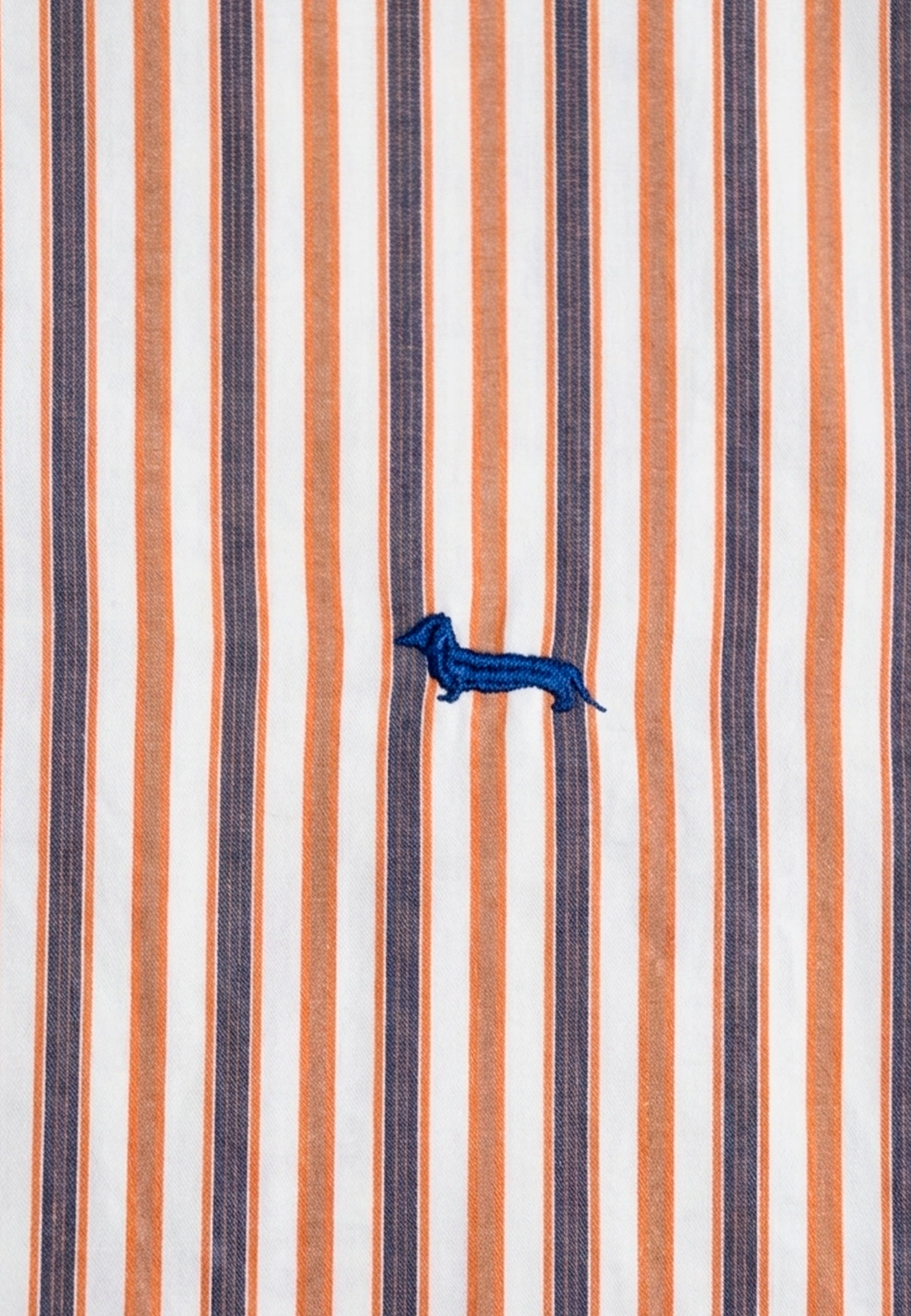 Camisa Naranja Rayas Hombre H&B.