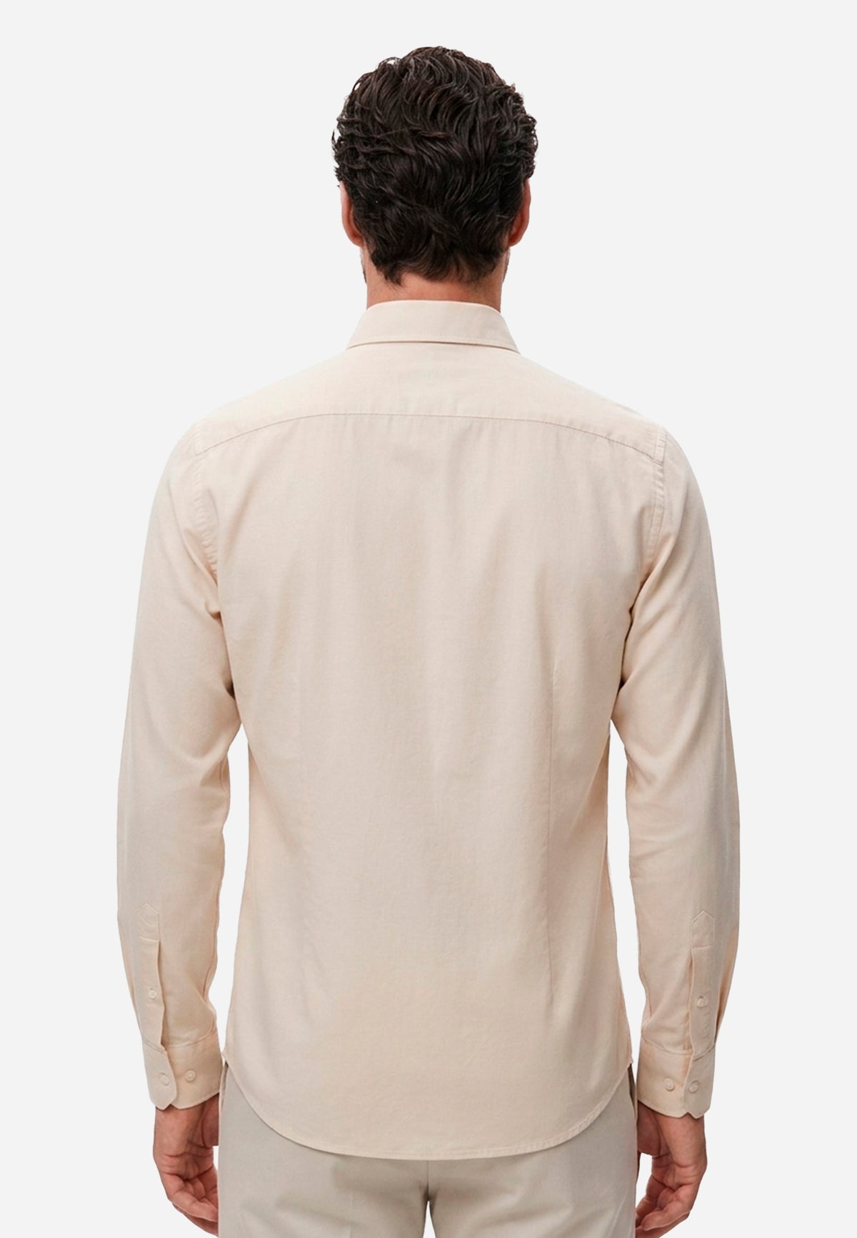 Camisa Beige Hombre H&B.