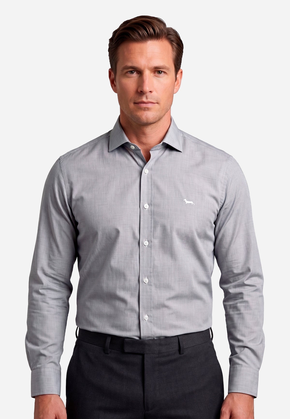 Camisa Gris Hombre H&B.