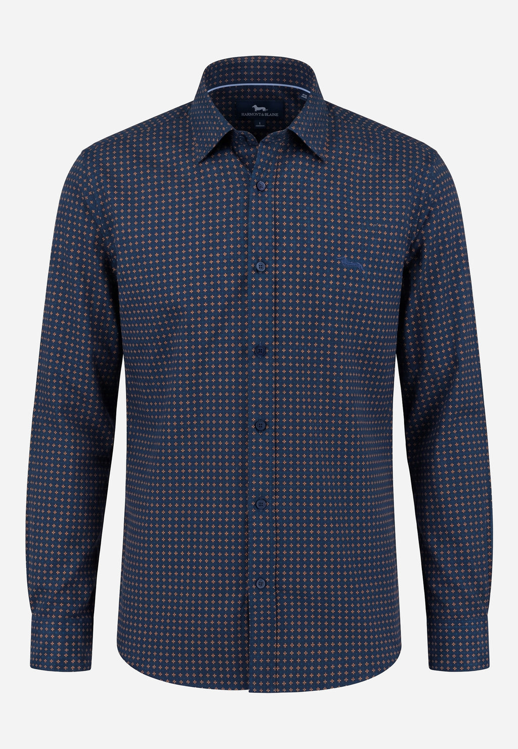 Camisa Sartorial Azul Hombre H&B.