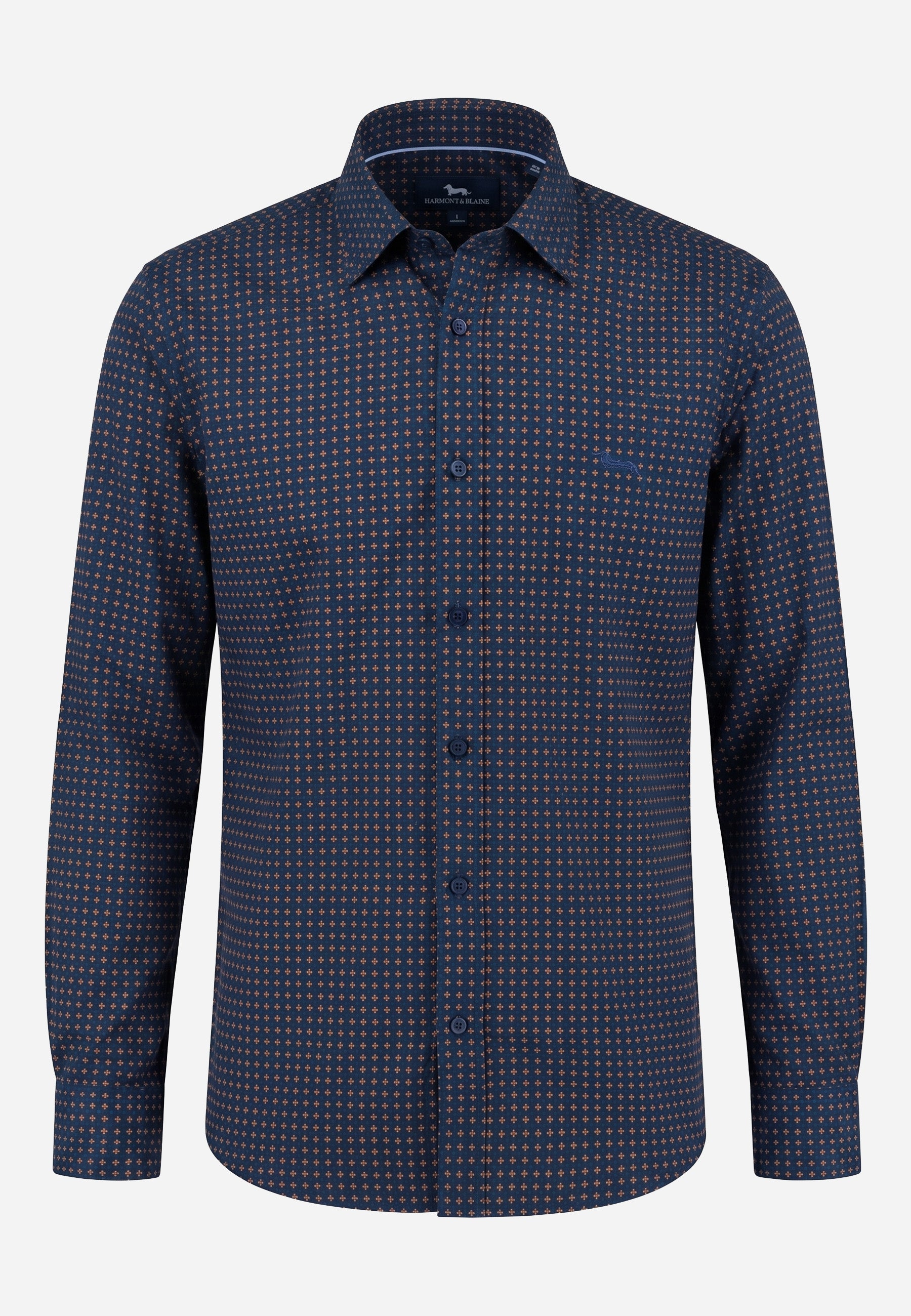 Camisa Sartorial Azul Hombre H&B.