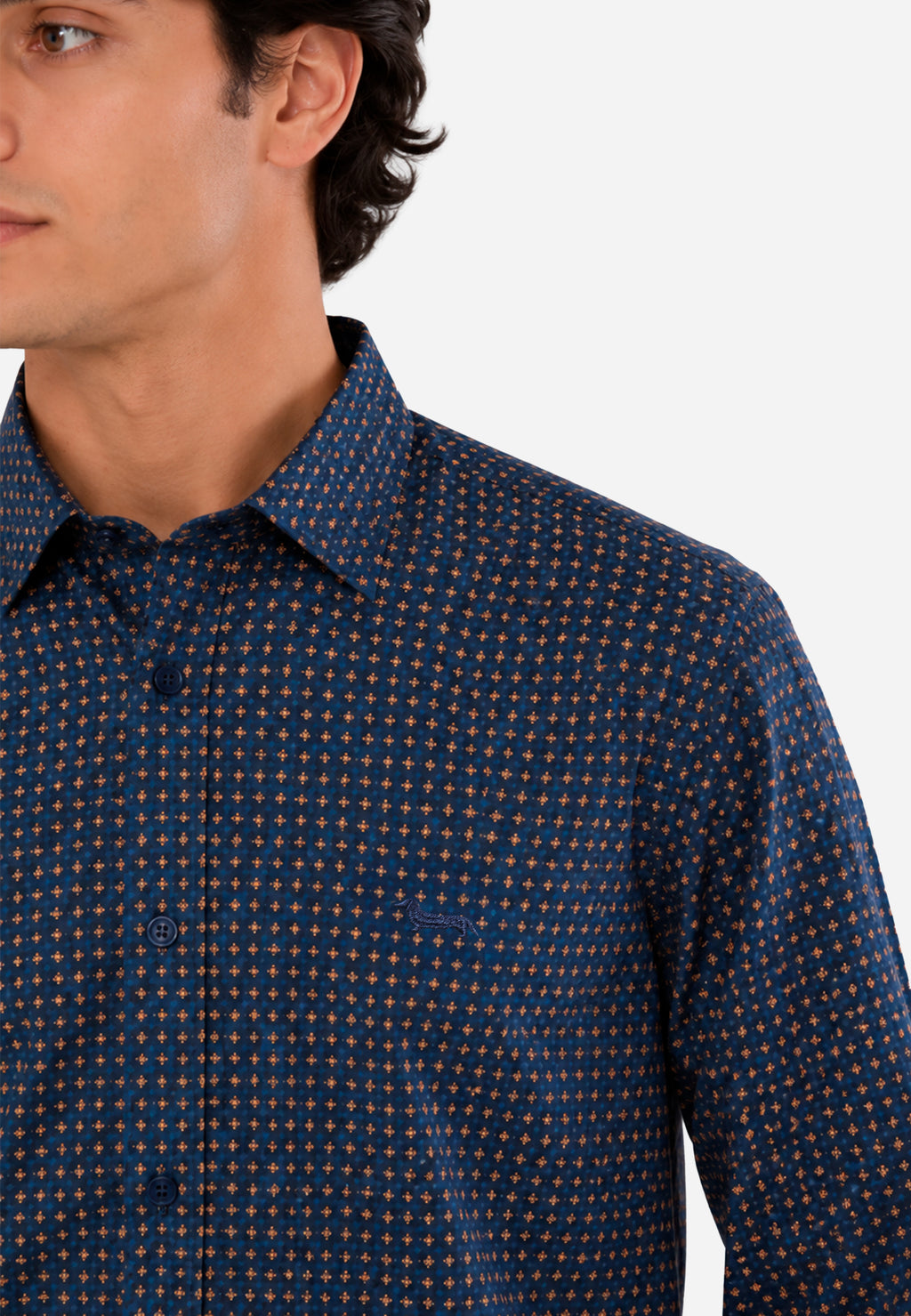 Camisa Sartorial Azul Hombre H&B.
