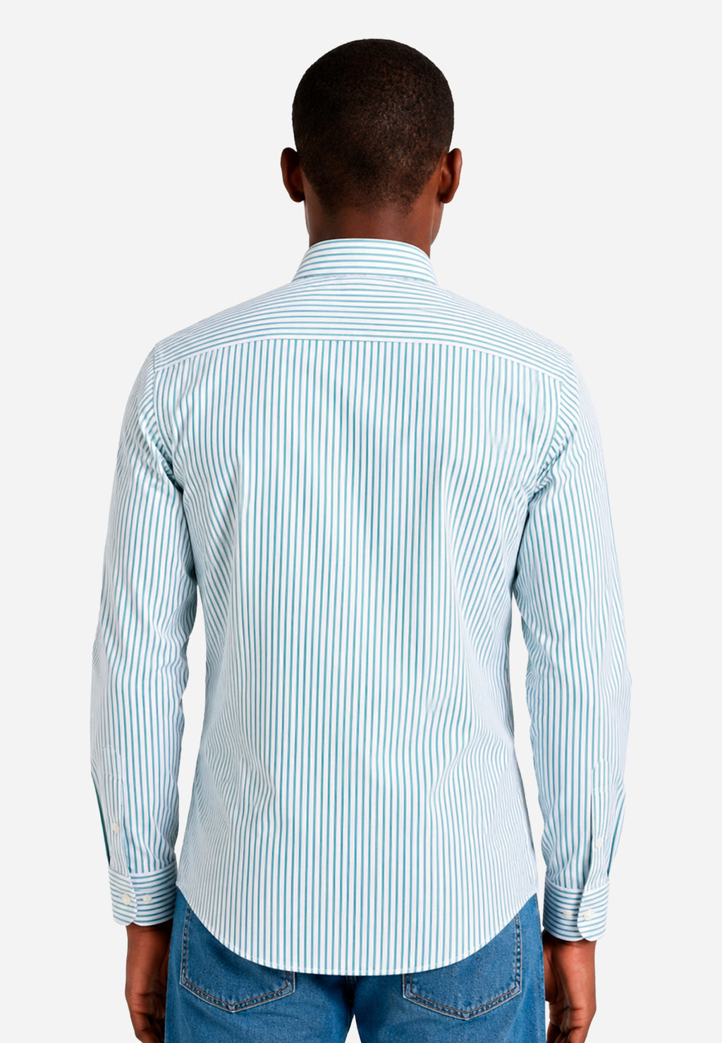 Camisa Verde Rayas H&B.