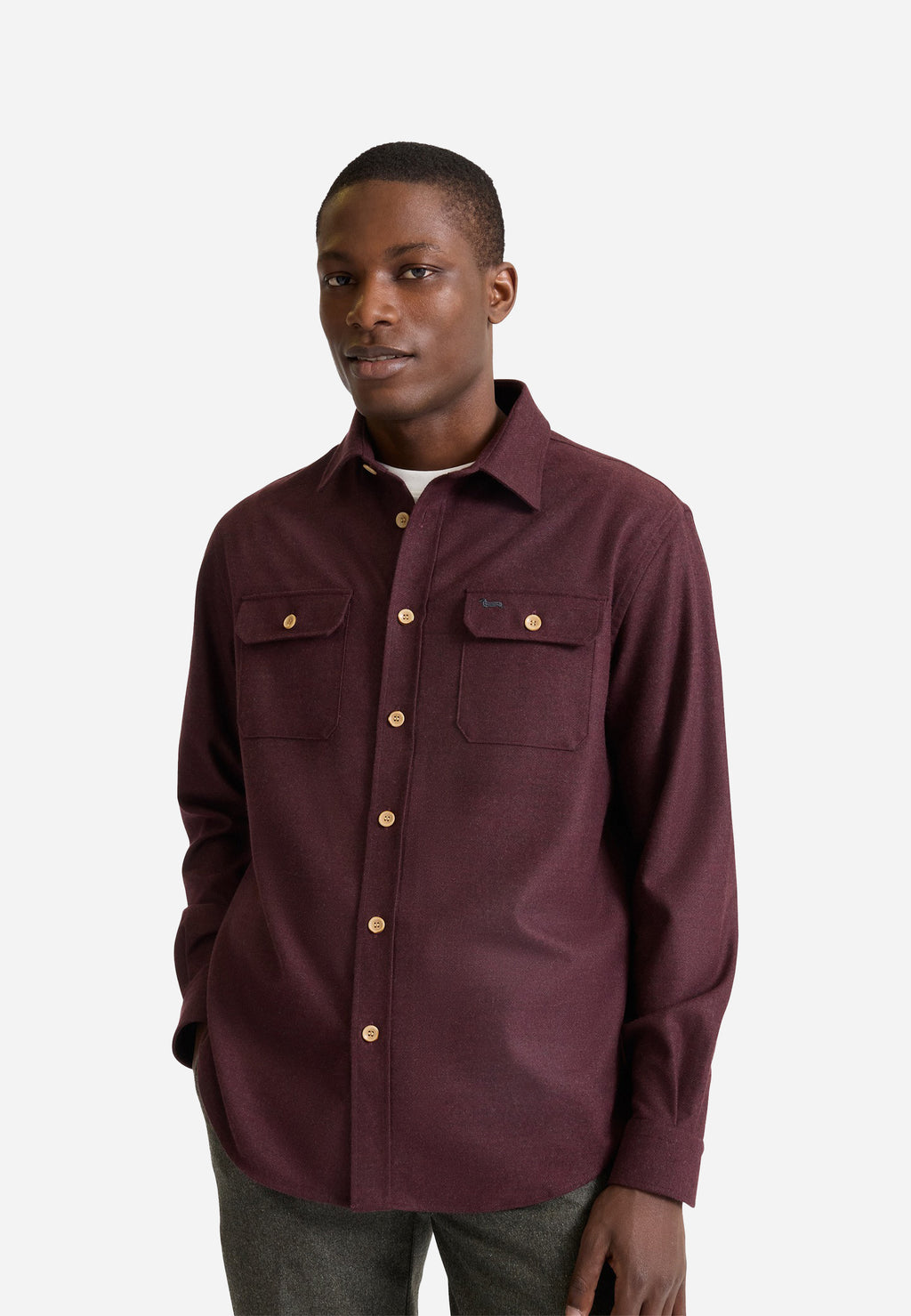Sobrecamisa Vinotinto Hombre H&B.