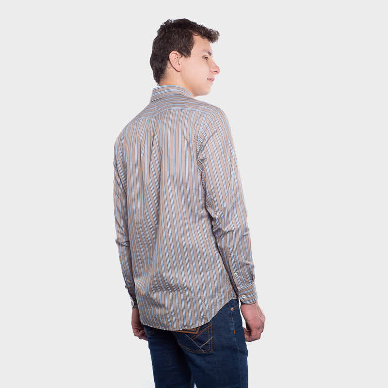 CAMISA HARMONT & BLAINE  CAFE RYAS (CRG252011808B-702)