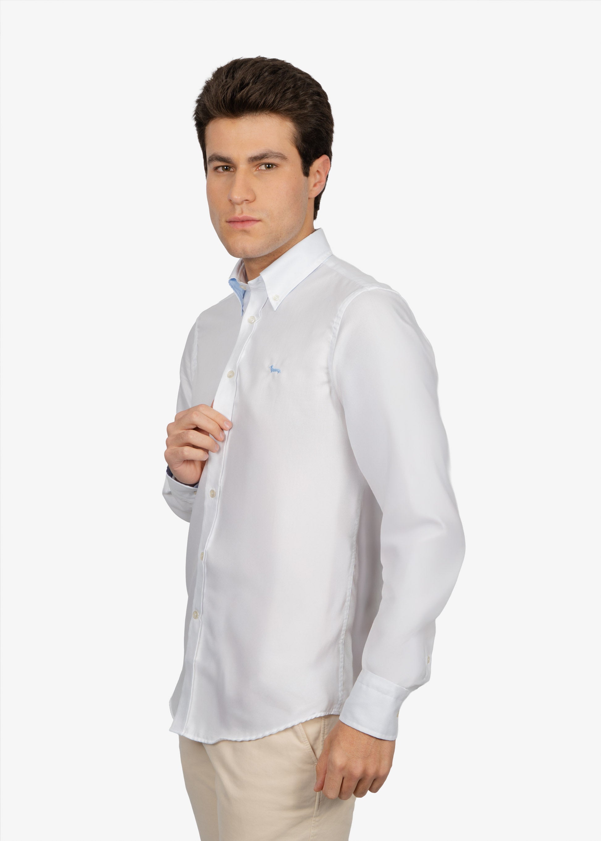 CAMISA SPORT HARMONT & BLAINE BLANCO ALGODON (CRM011007634B-100)