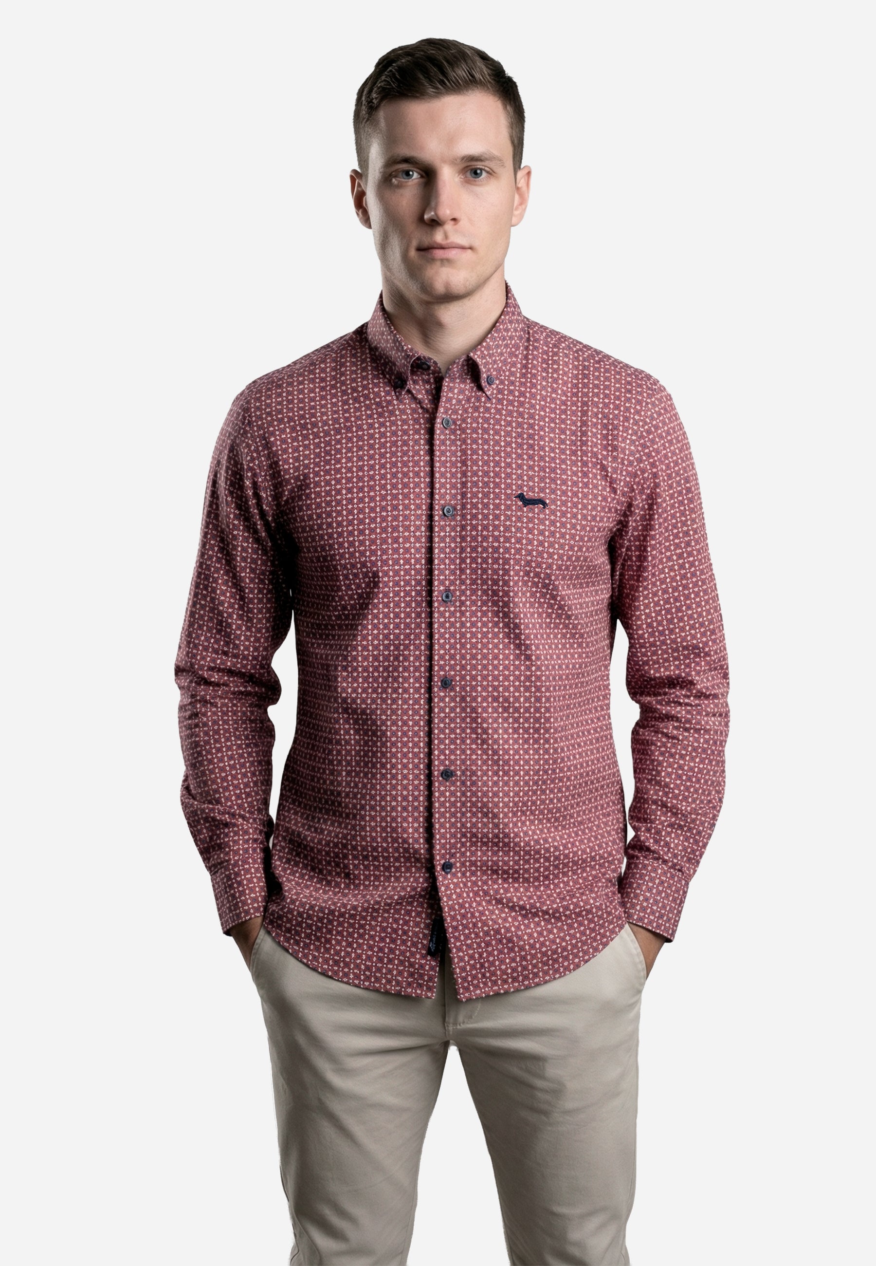 Camisa Roja Hombre H&B.