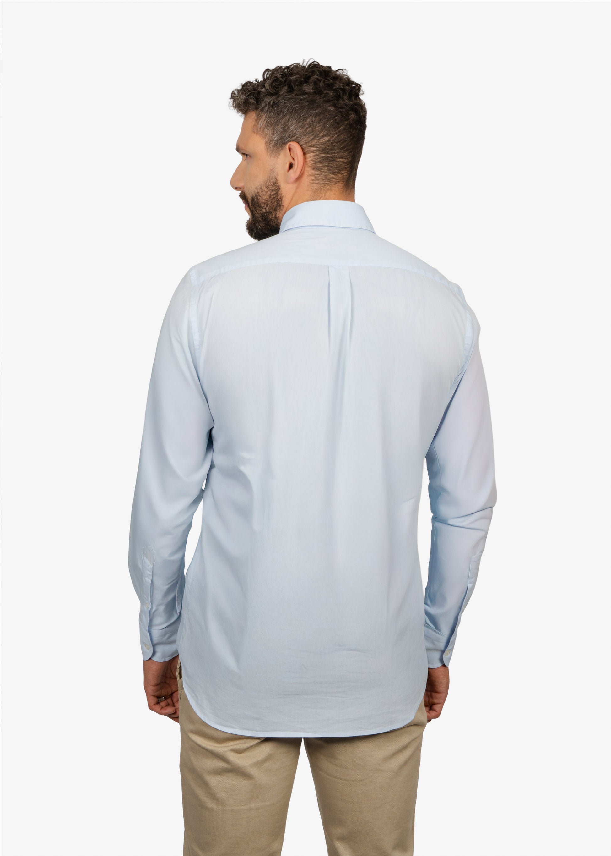 CAMISA SPORT HARMONT & BLAINE AZUL ALG + PA +EA(CRM506007746M-809 )