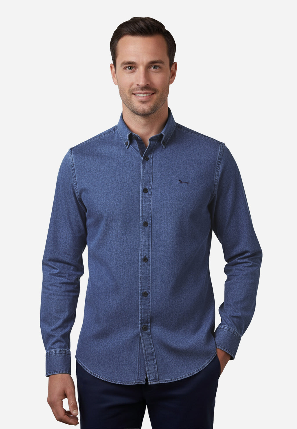 Camisa Azul Oscuro H&B