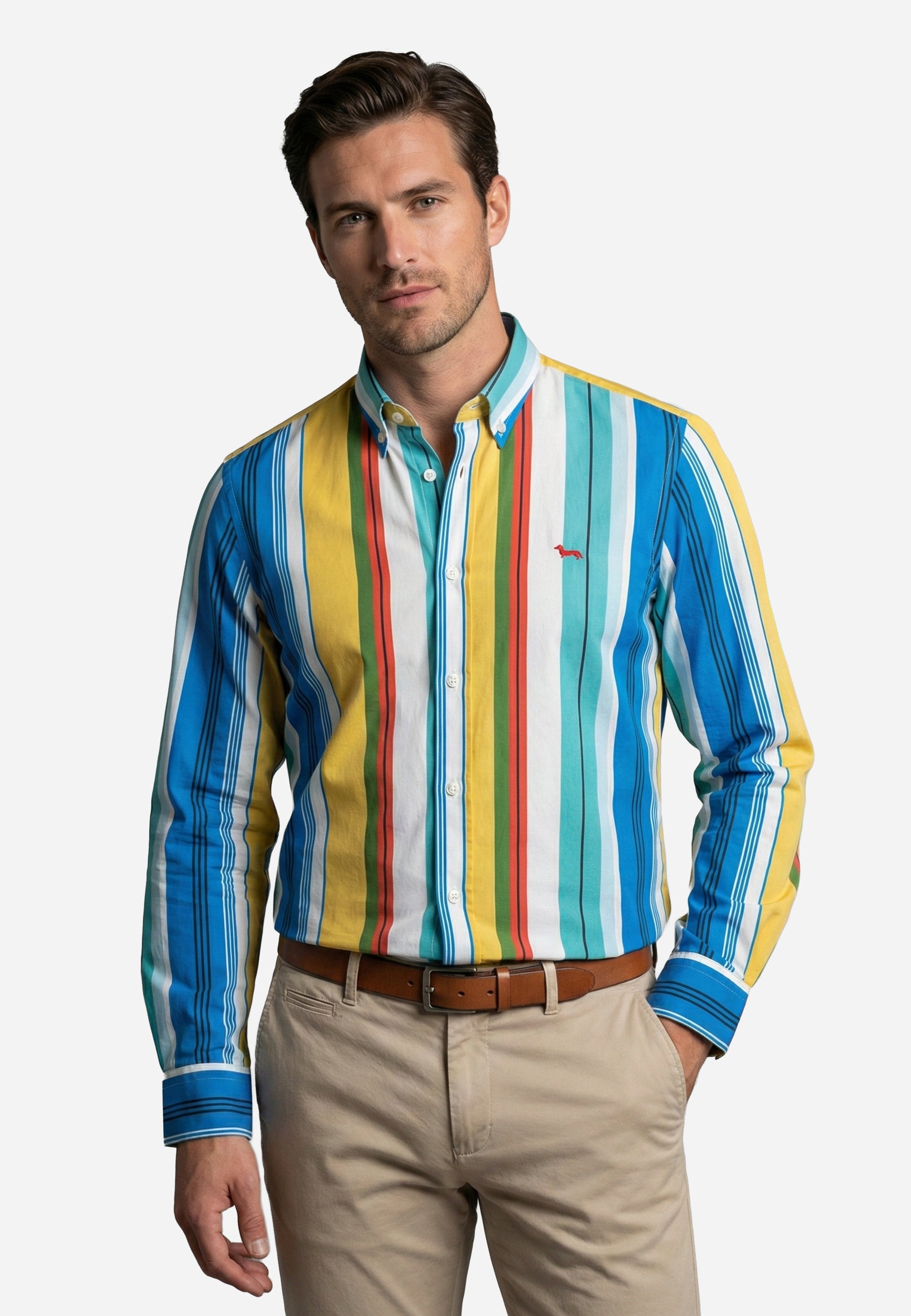 Camisa Rayas Azul H&B