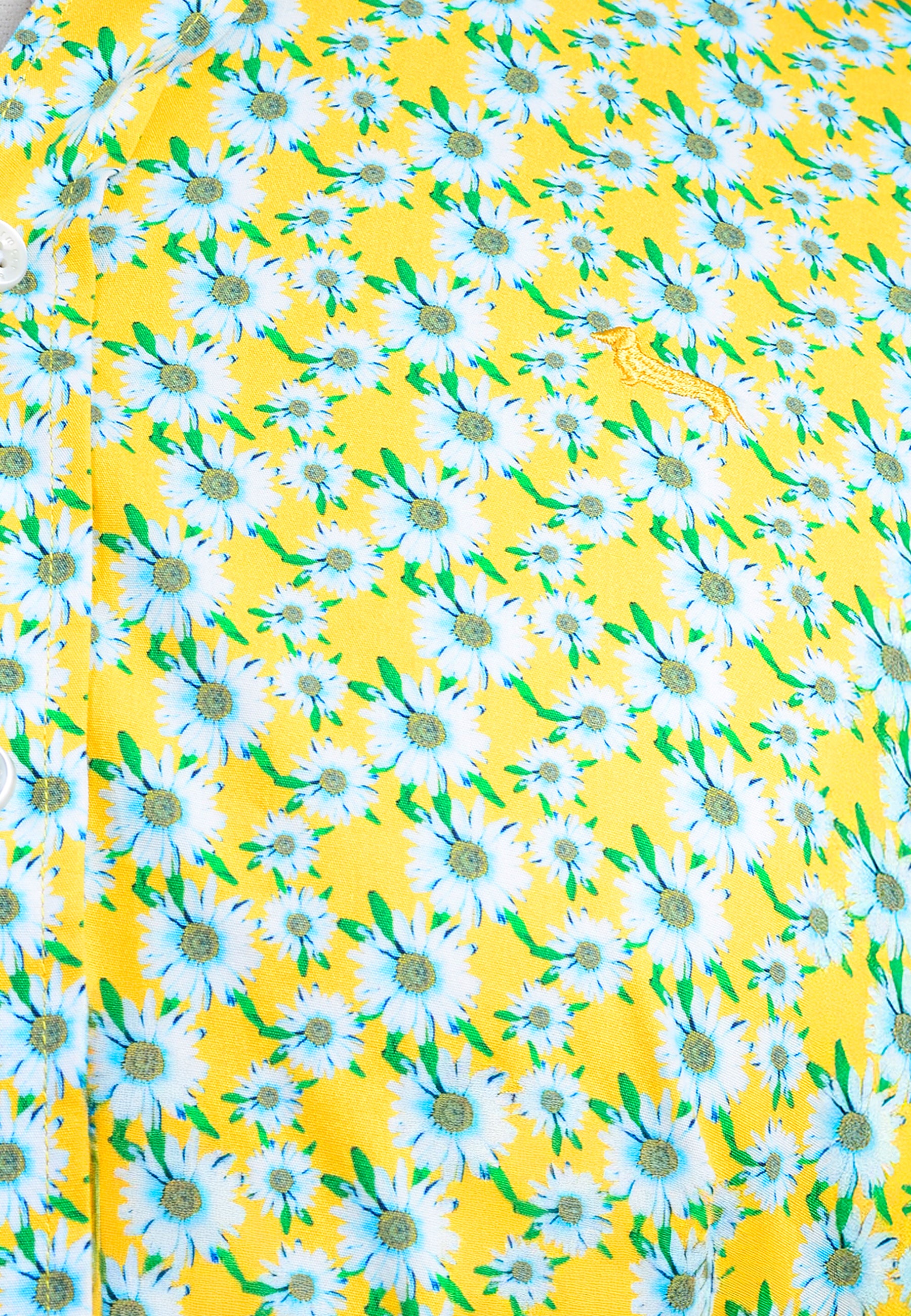 Camisa Amarilla Flores H&B