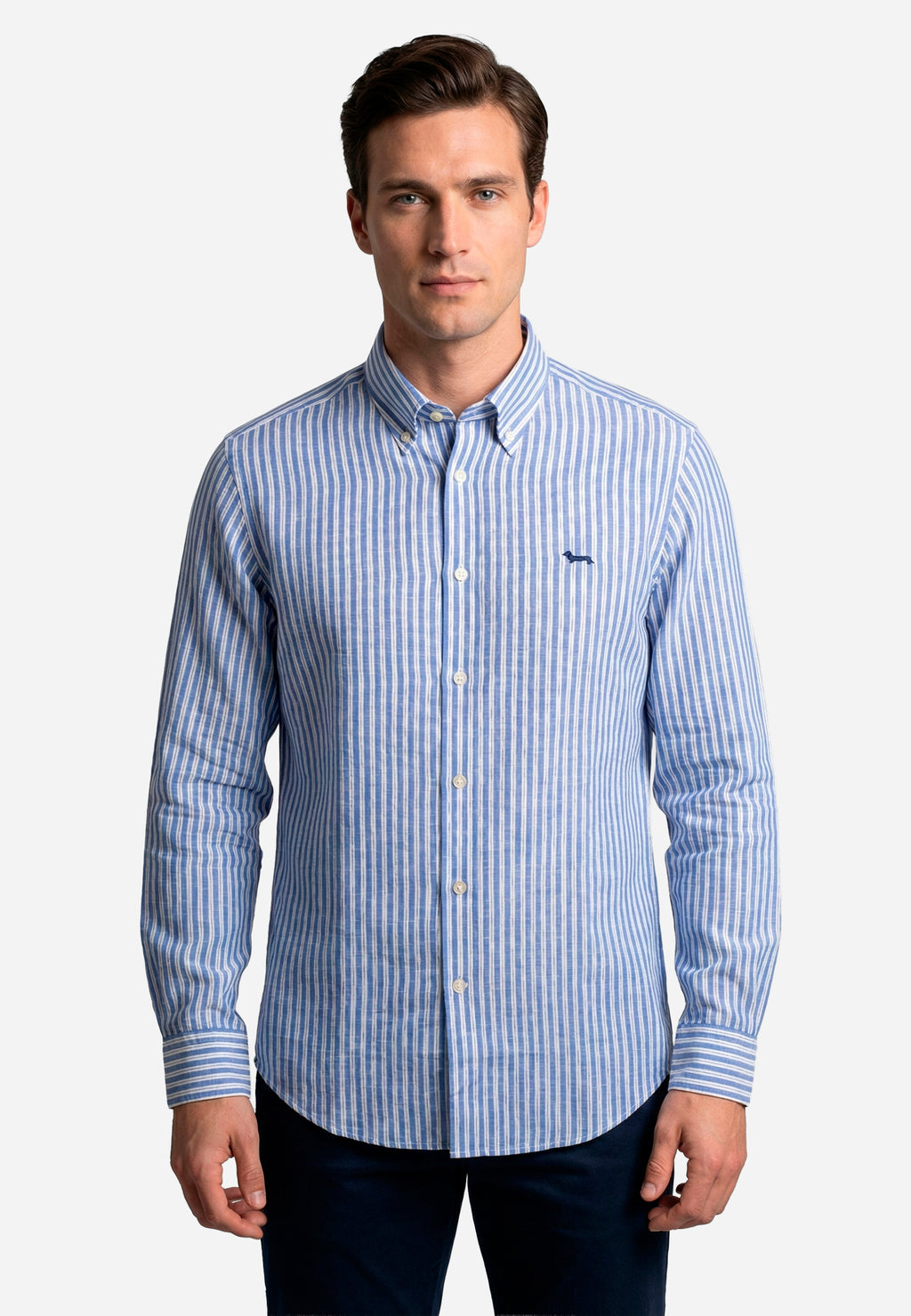 Camisa Azul Cielo Rayas H&B