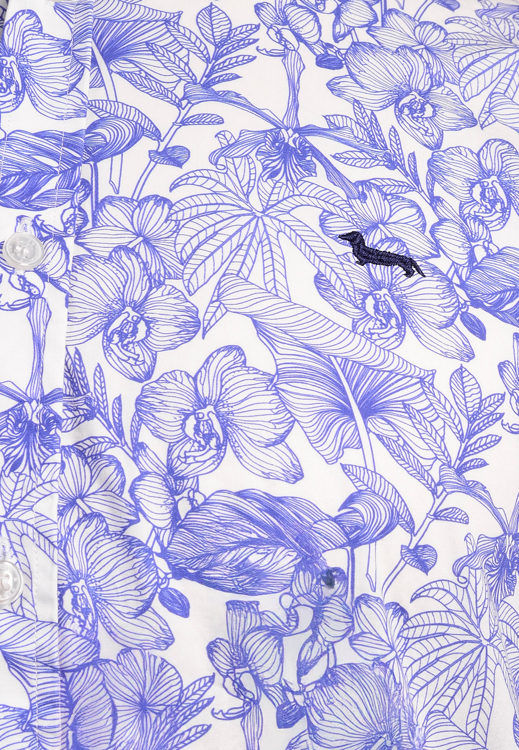 Camisa Azul Celeste Estampada H&B