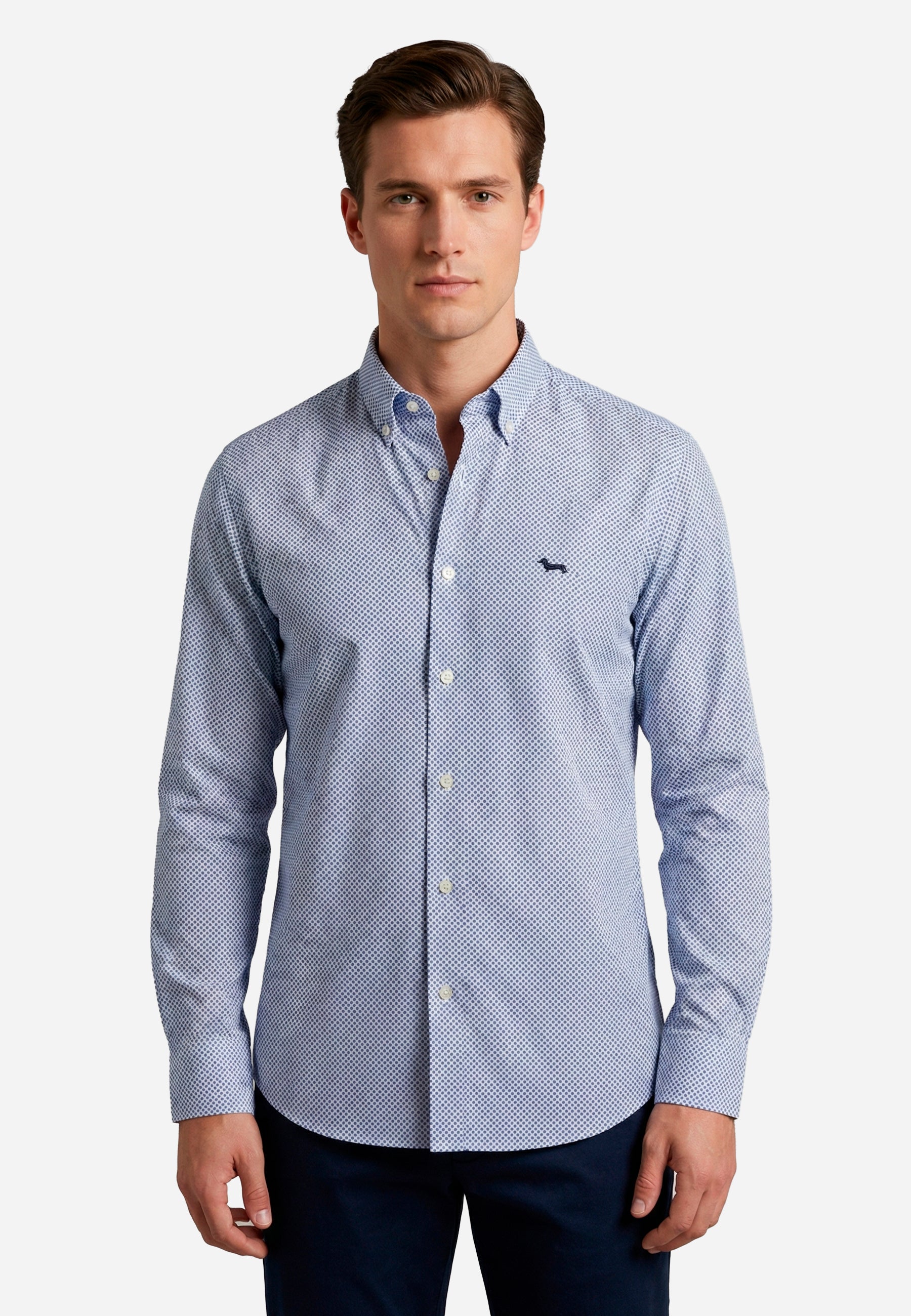 Camisa Azul Hombre H&B.