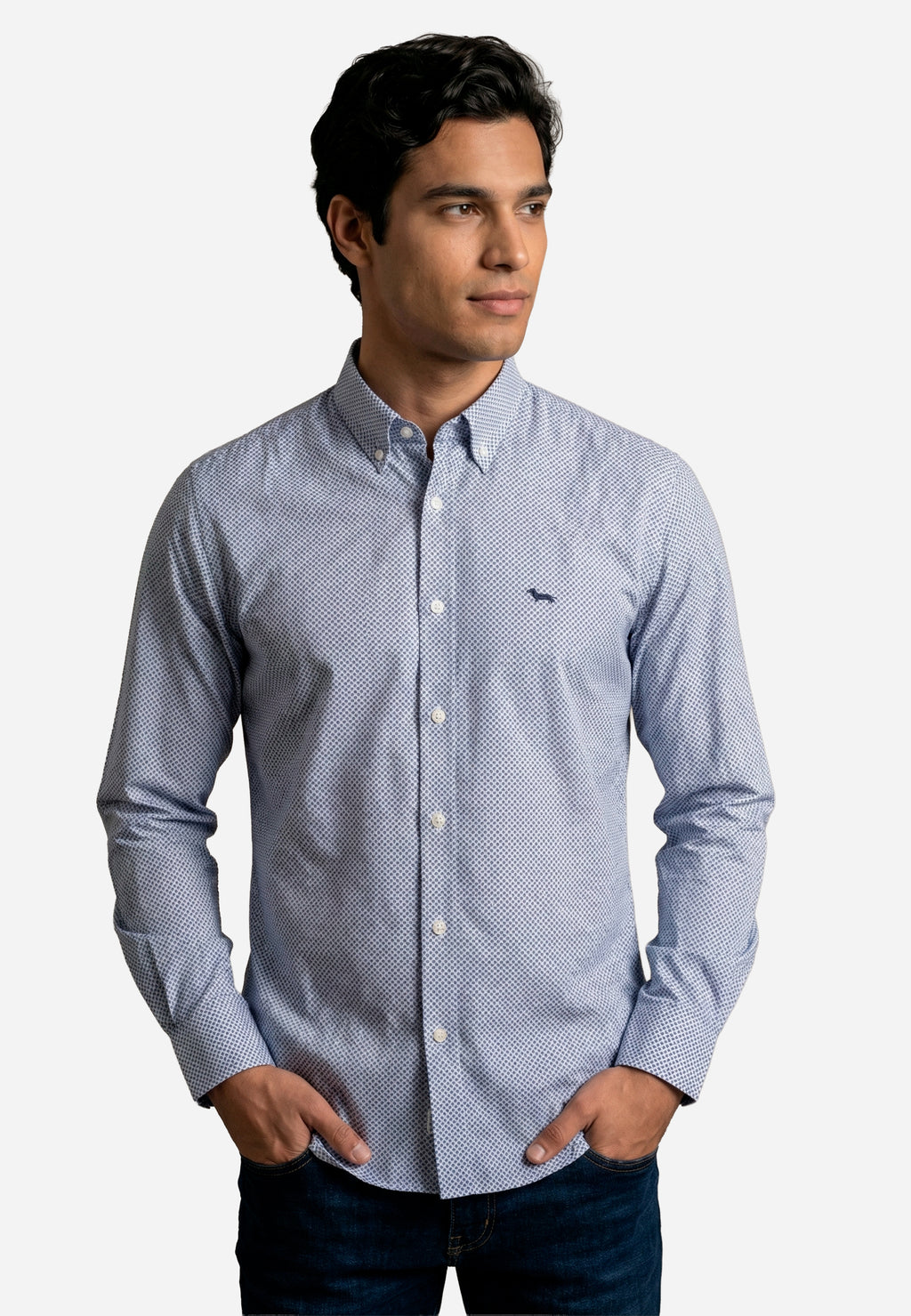 Camisa Azul Hombre H&B.