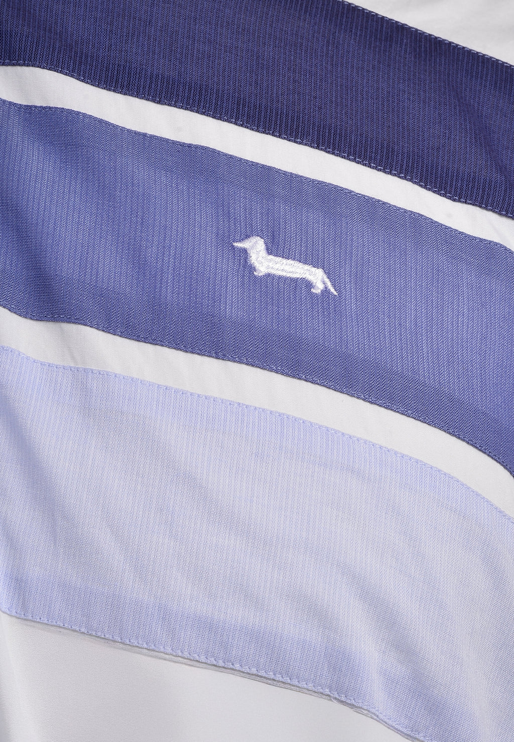 Camisa Blanca Rayas Azul H&B