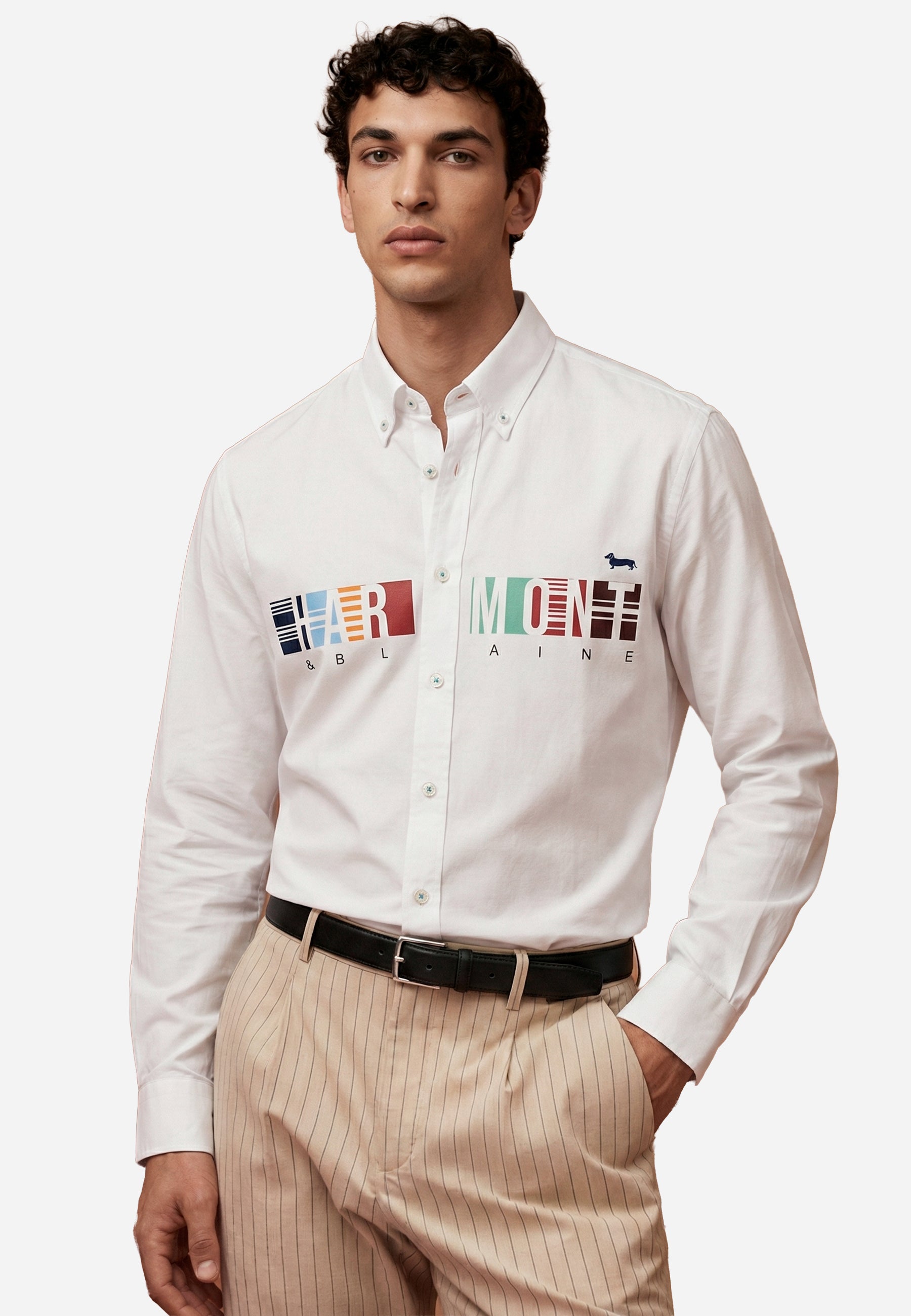Camisa Blanca Diseño H&B.