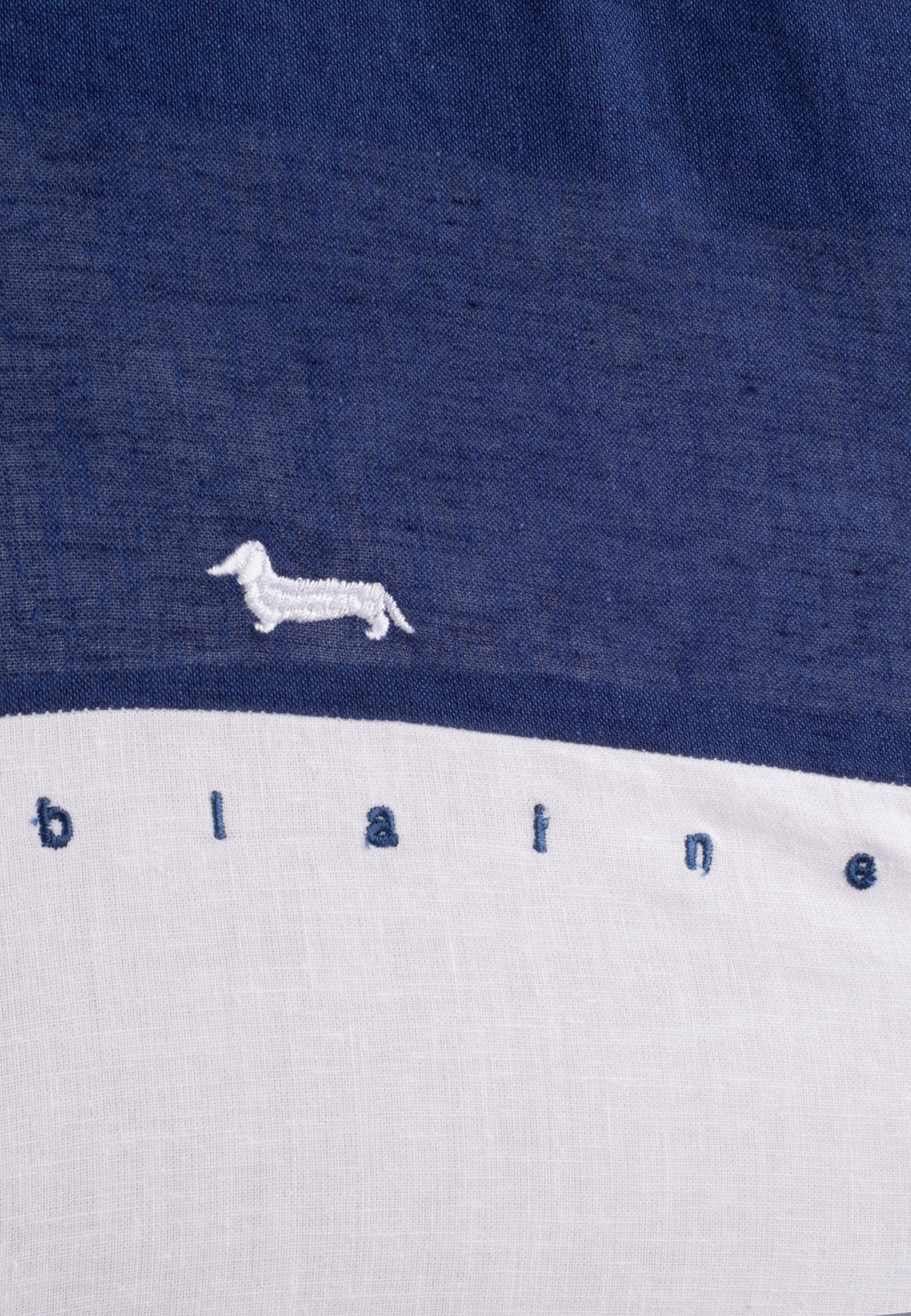 Camisa Hombre Blanca/Azul Marino H&B.