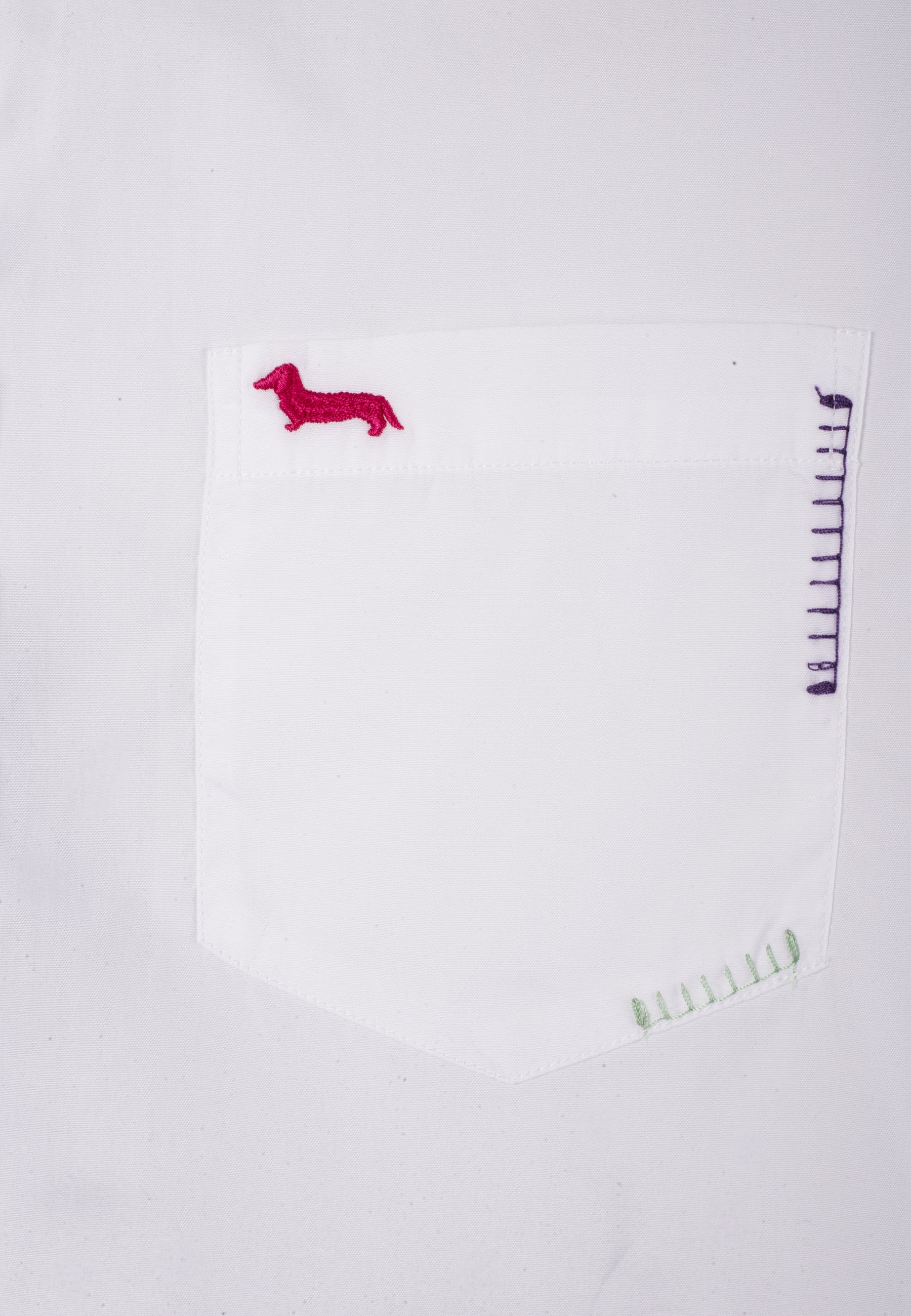 Camisa Hombre Blanca/Rojo H&B