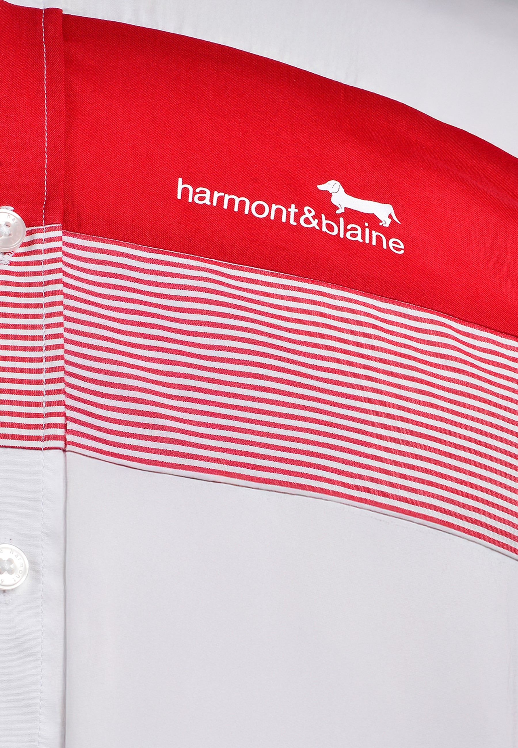 Camisa Blanca/Rojo H&B