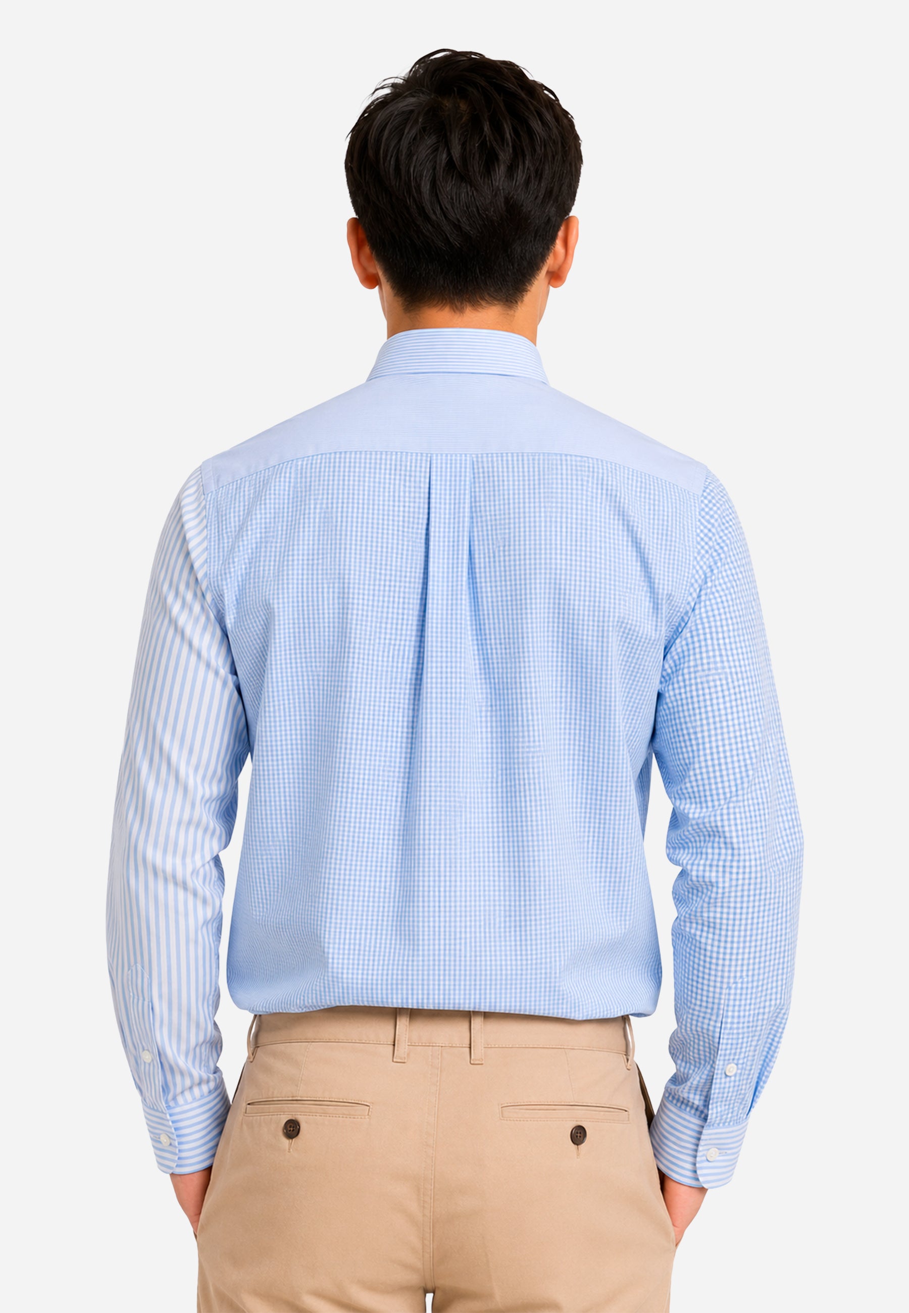 Camisa Azul Rayas Hombre H&B.