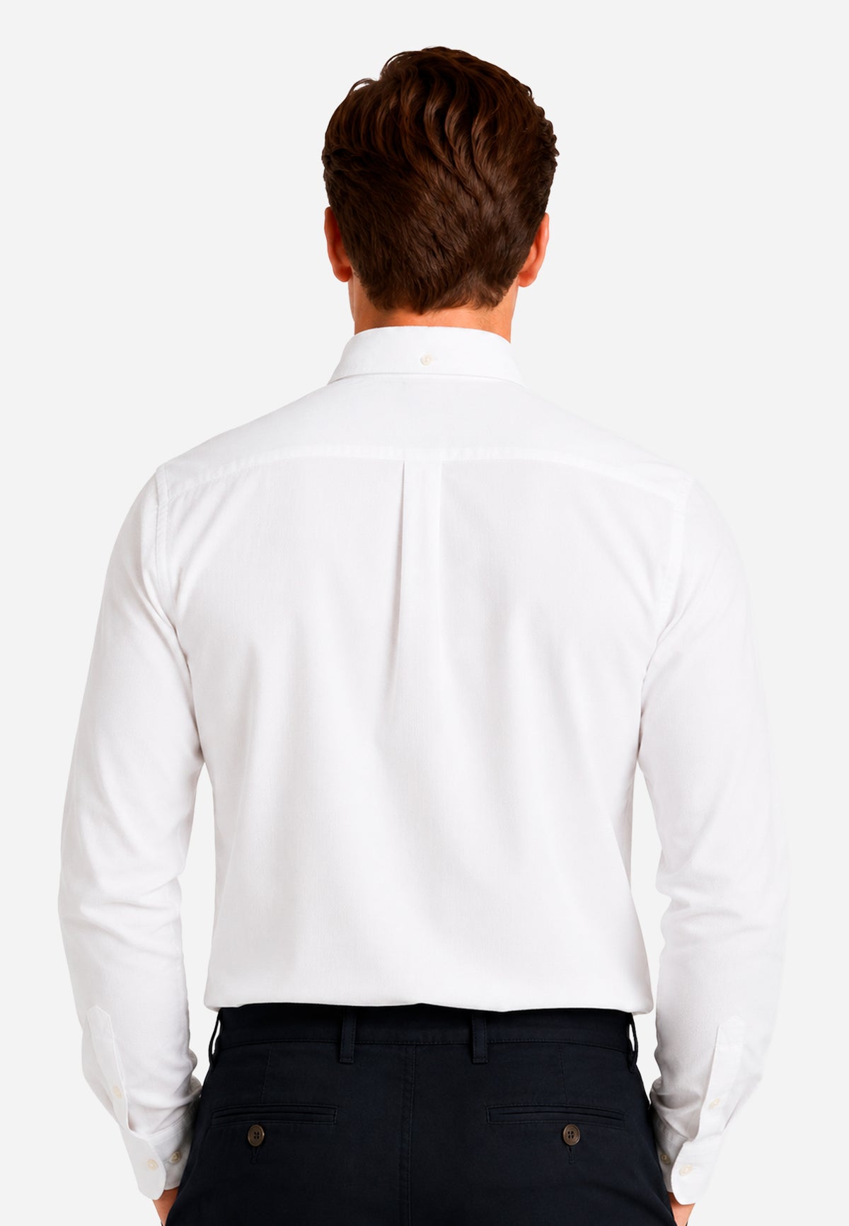 Camisa Oxford Blanca Hombre H&B.