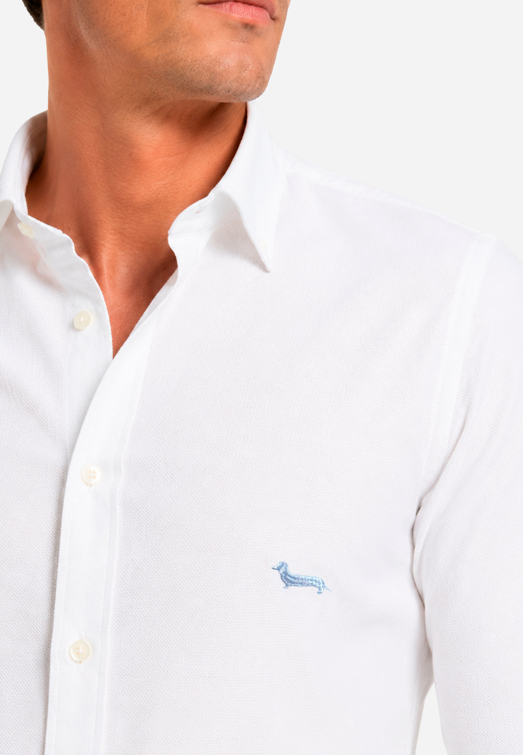 Camisa Oxford Blanca Hombre H&B.