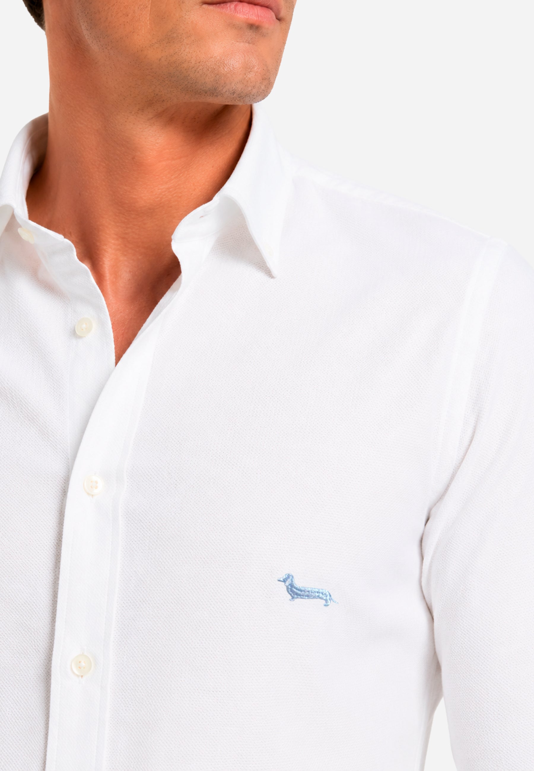Camisa Oxford Blanca Hombre H&B.
