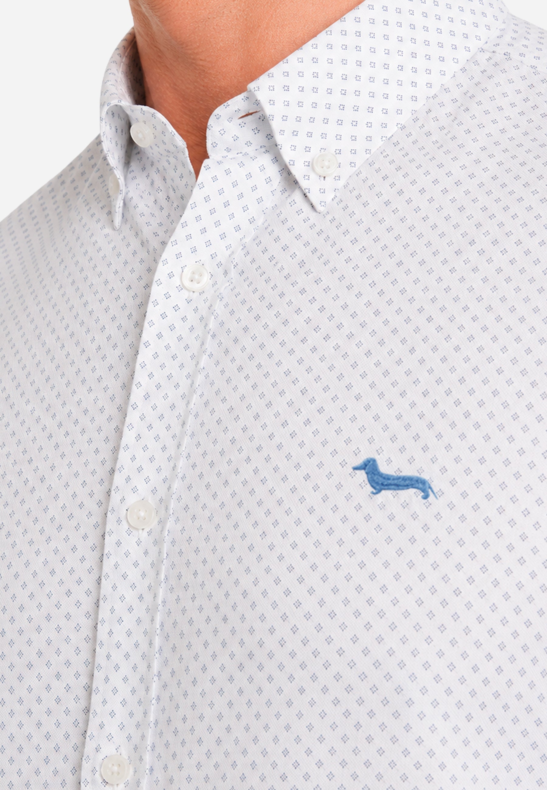 Camisa Blanca Punto Hombre H&B.