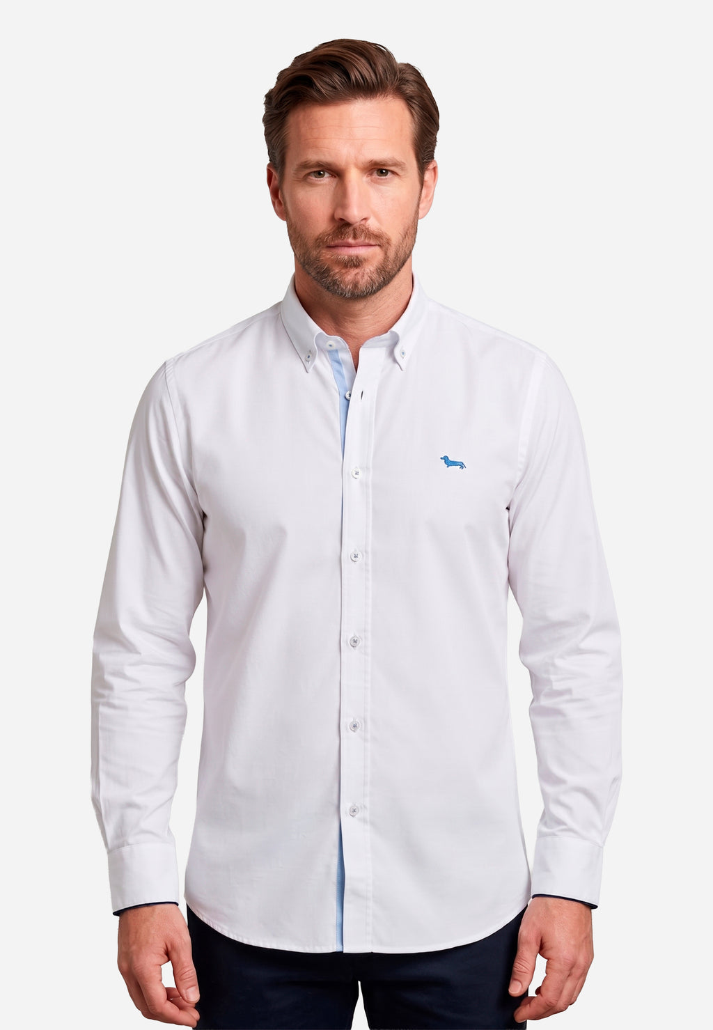 Camisa Sport Atemporal Hombre Blanca H&B.