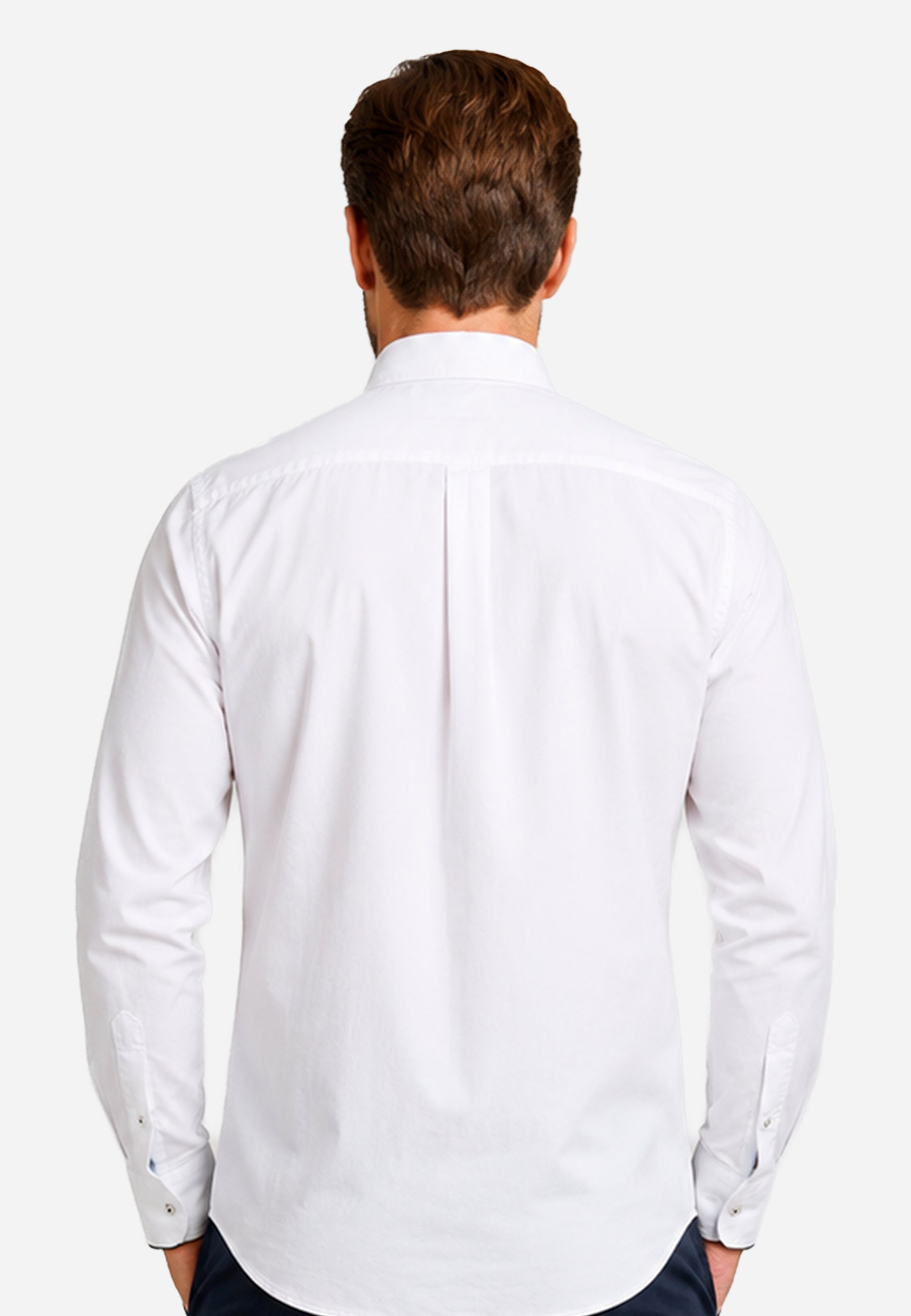 Camisa Sport Atemporal Hombre Blanca H&B.
