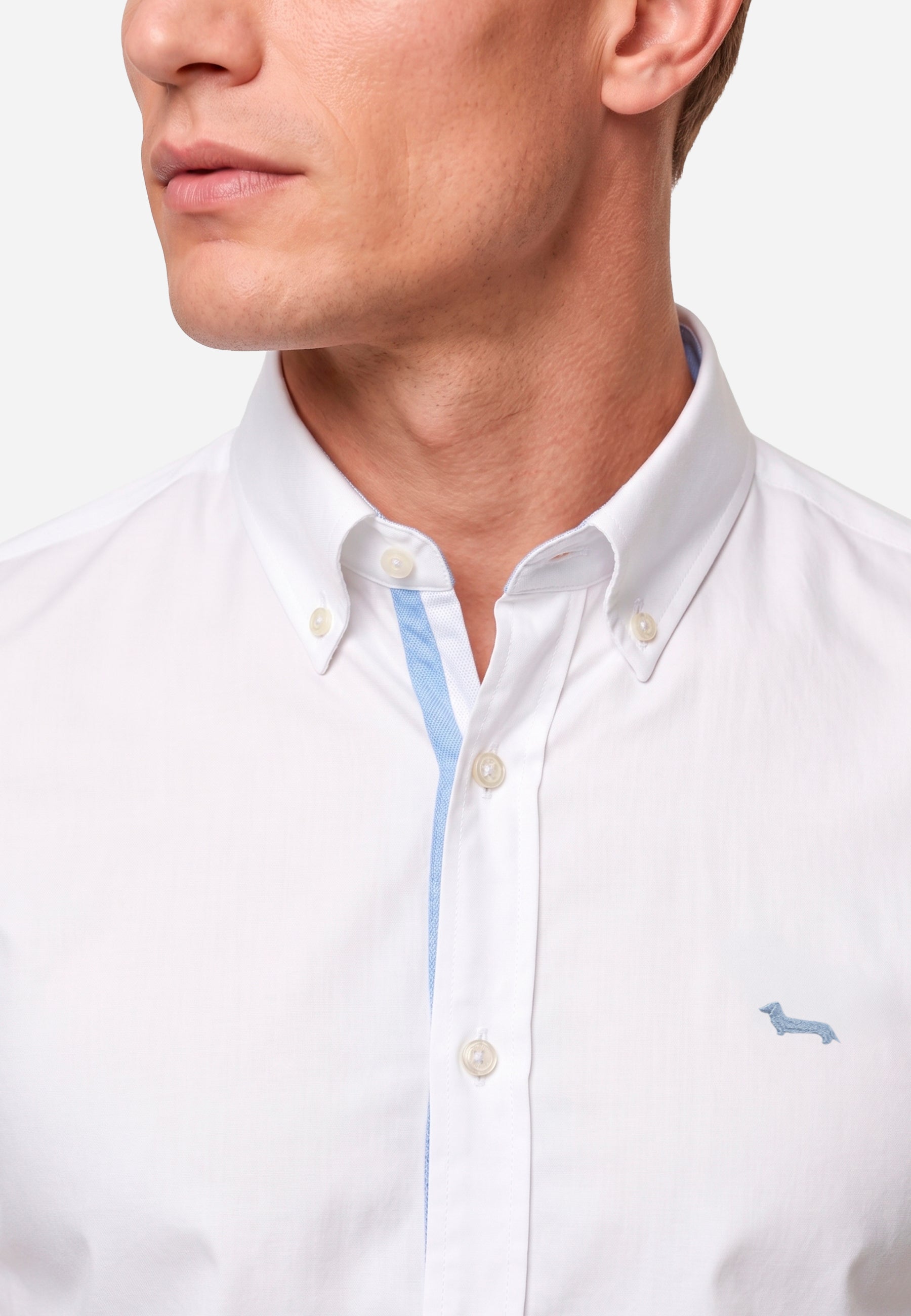 Camisa Sport Atemporal Hombre Blanca H&B.
