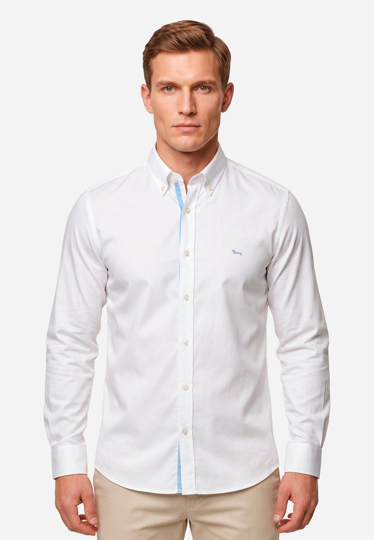 Camisa Sport Atemporal Hombre Blanca H&B.